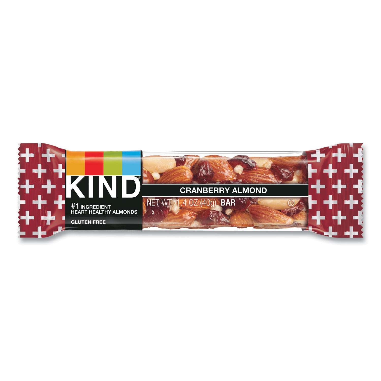 KIND Plus Nutrition Boost Bar, Cranberry Almond And Antioxidants, 1.4 Oz, 12/box