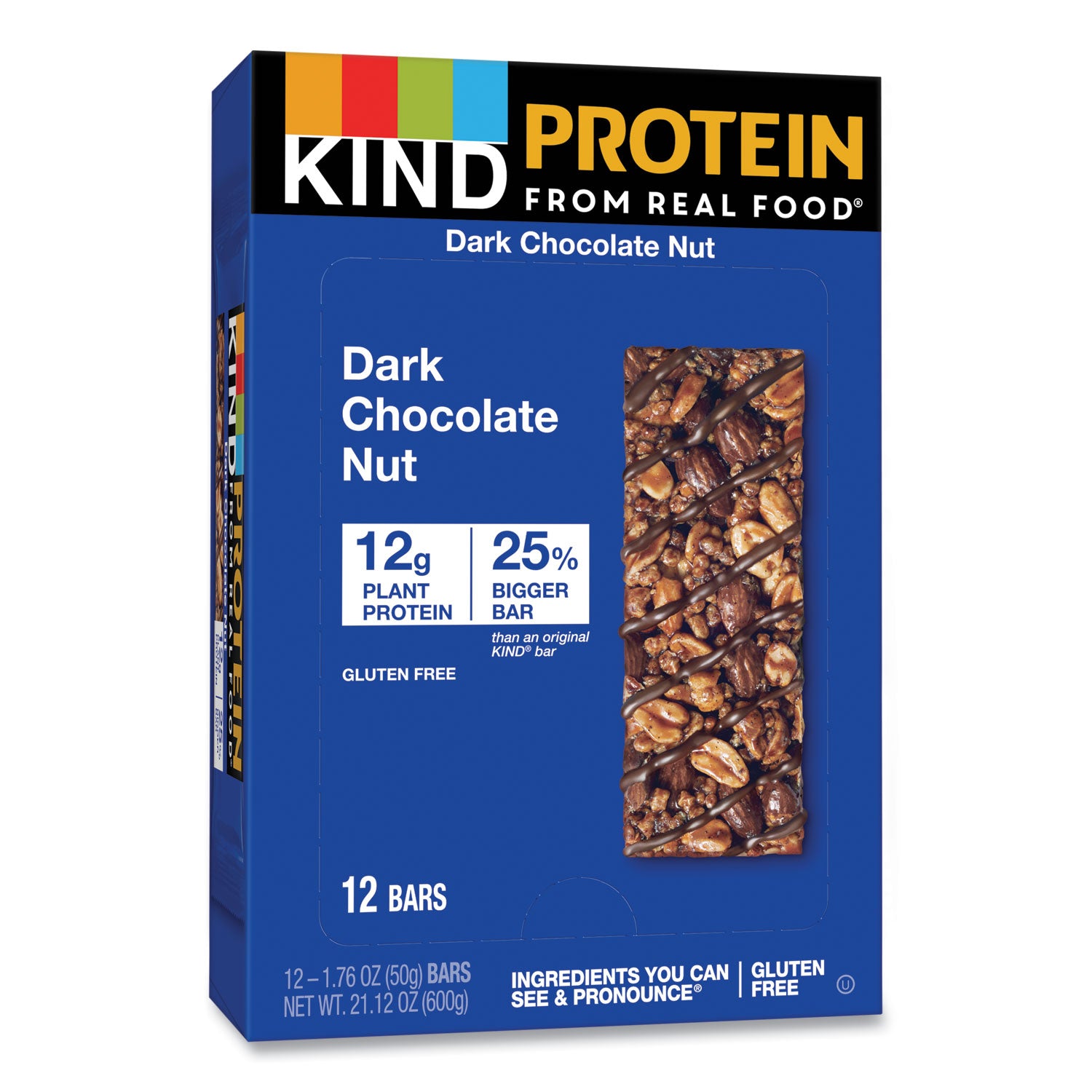 KIND Protein Bars, Double Dark Chocolate, 1.76 Oz, 12/pack