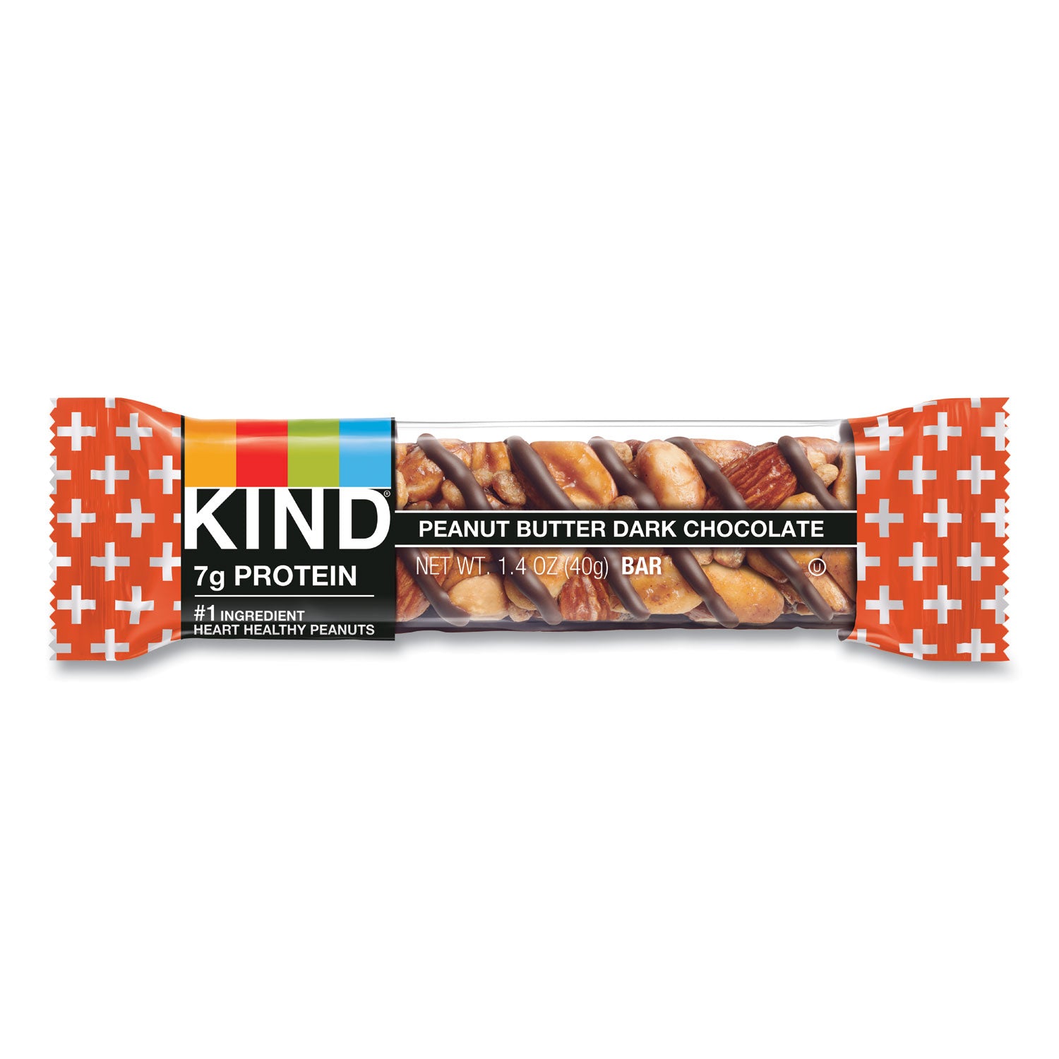 KIND Plus Nutrition Boost Bar, Peanut Butter Dark Chocolate/protein, 1.4 Oz, 12/box