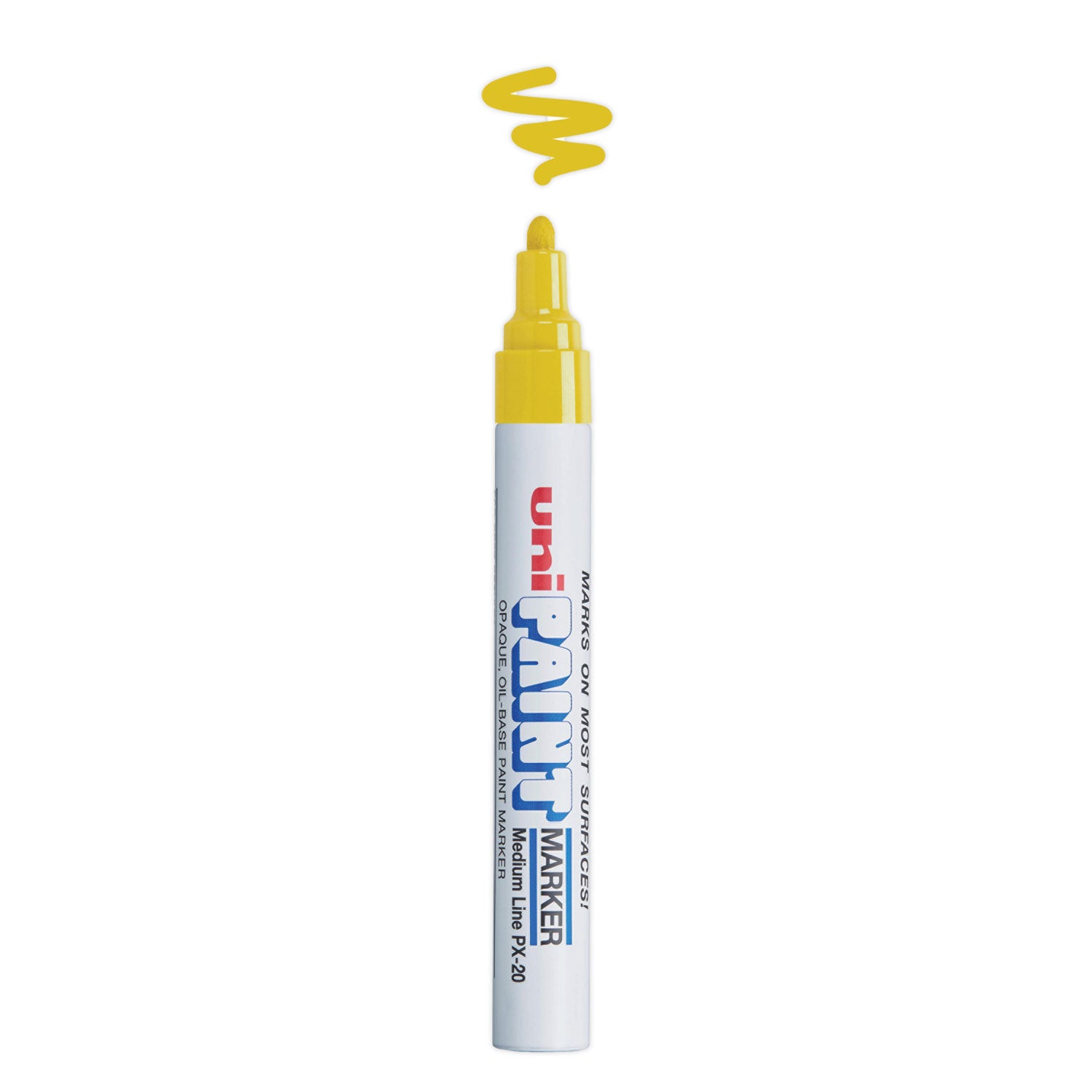 uni®-Paint Permanent Marker, Medium Bullet Tip, Yellow