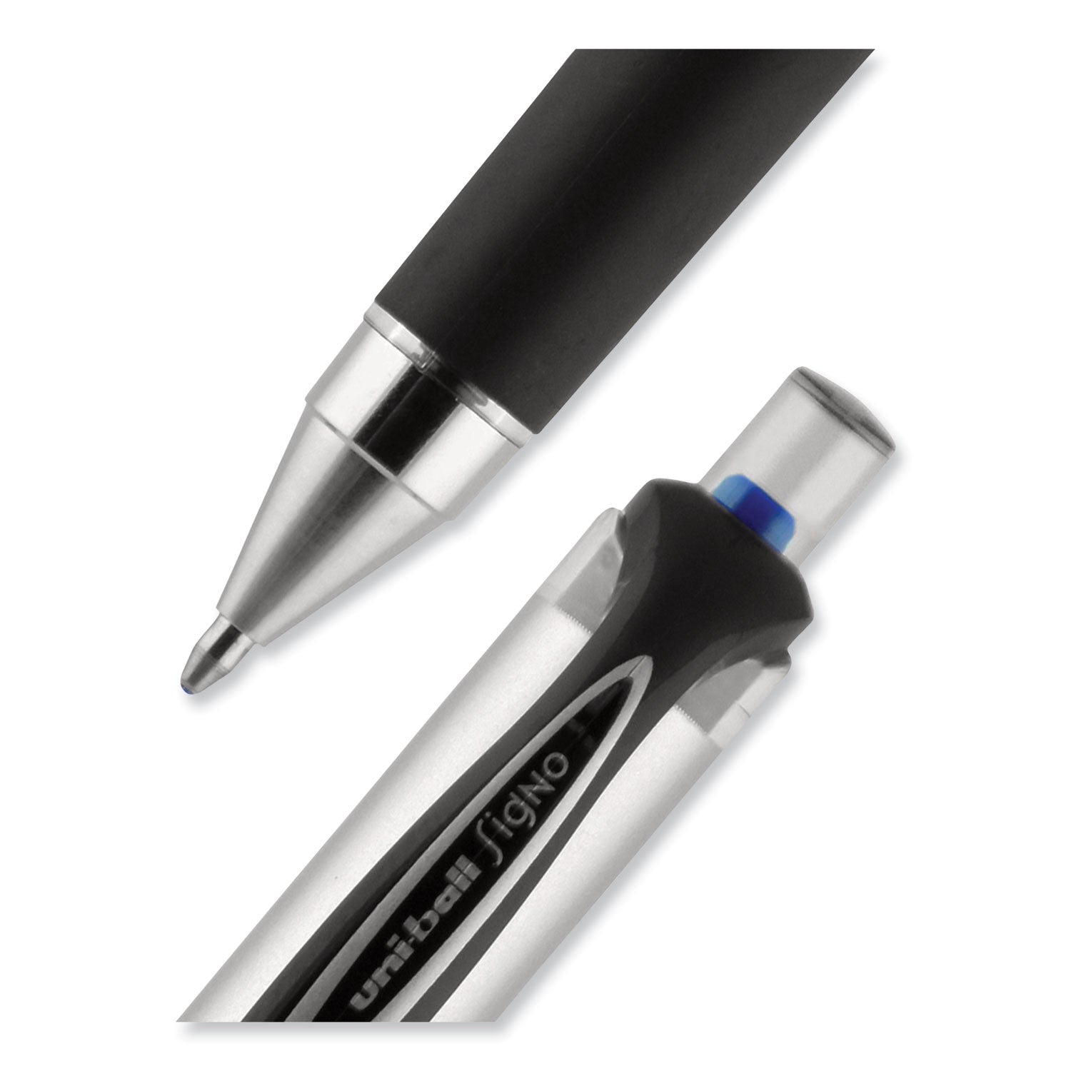 uniball® 207 Impact RT Gel Retractable Pen Refills, Bold 1 mm Conical Tip, Black Ink, 2/Pack