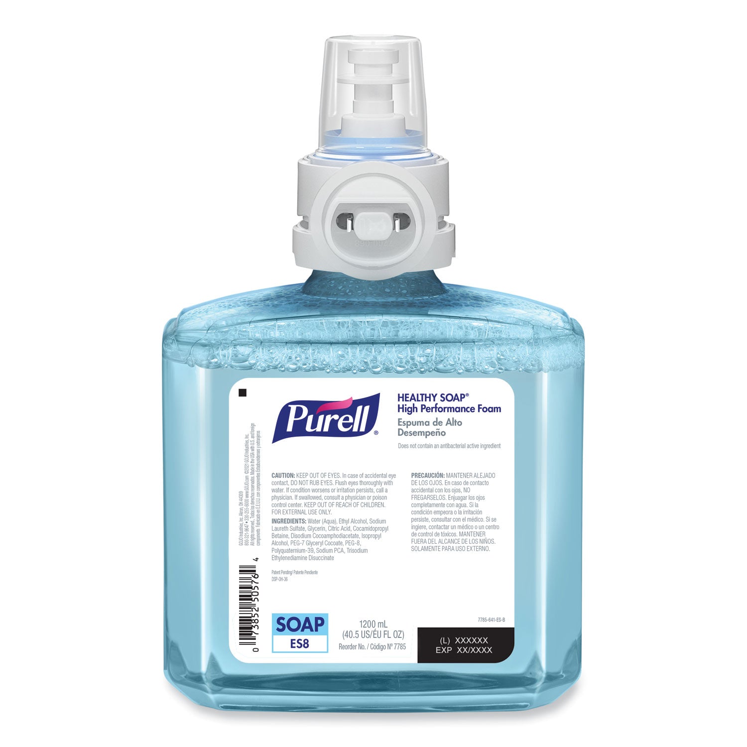 PURELL® CLEAN RELEASE Technology (CRT) HEALTHY SOAP High Performance Foam Refill, For ES8 Dispensers, Fragrance-Free, 1,200 mL, 2/CT