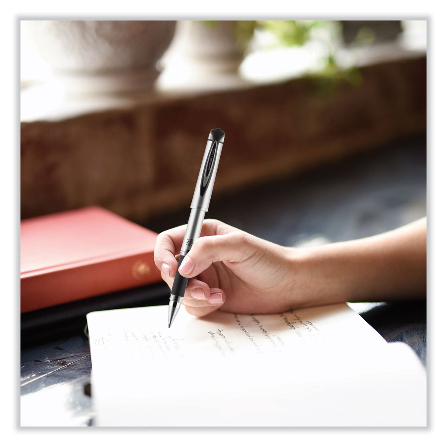 uniball® 207 Impact Gel Stick Pen Refills, Bold 1 mm Conical Tip, Black Ink, 2/Pack