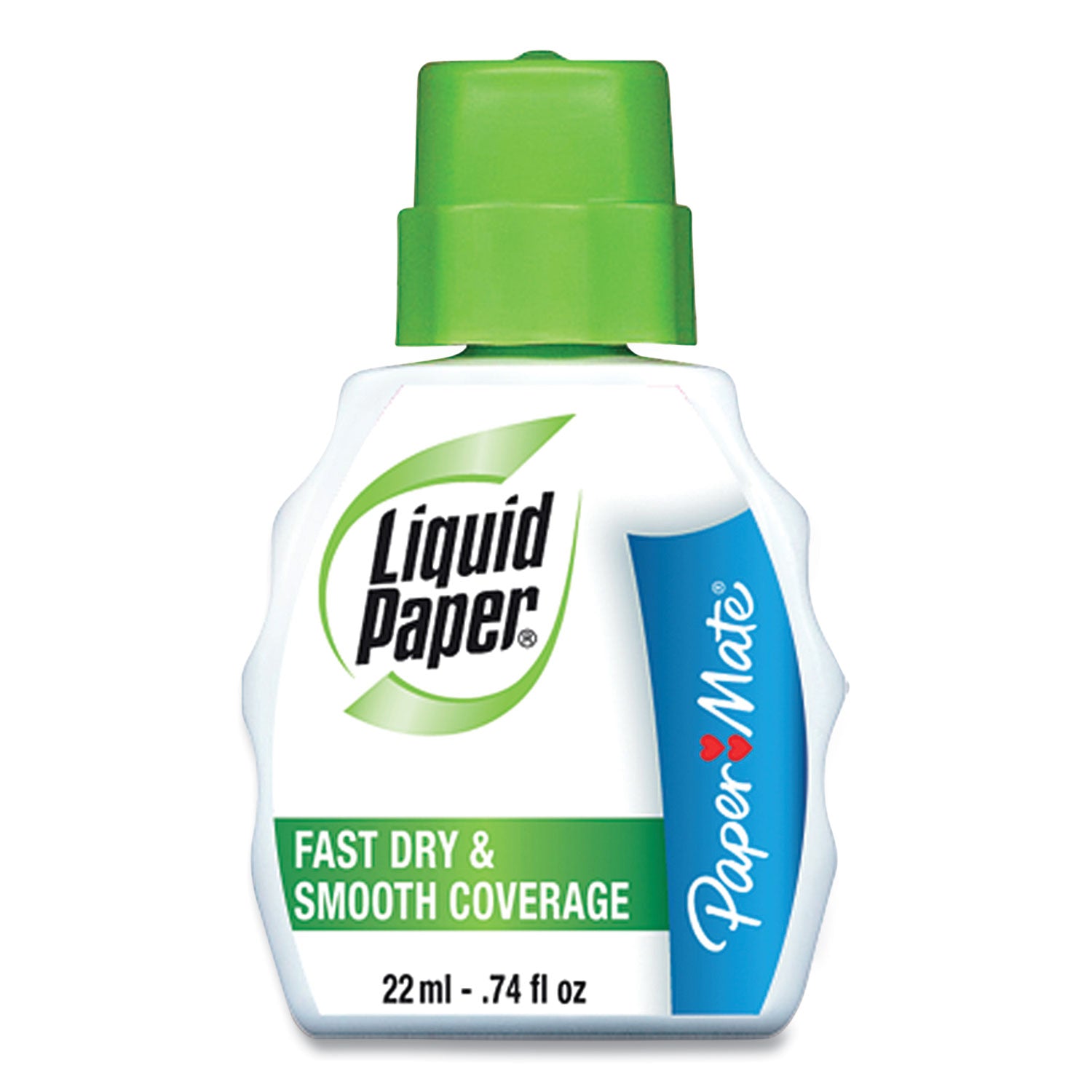 Paper Mate® Liquid Paper® Fast Dry Correction Fluid, 22 Ml Bottle, White, 3/pack