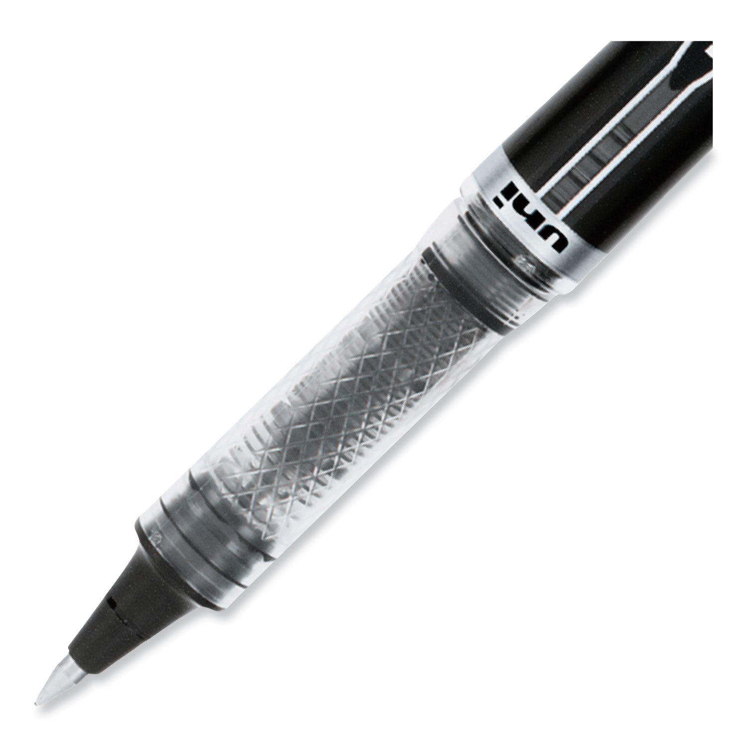 uniball® VISION ELITE Hybrid Gel Pen, Stick, Extra-Fine 0.5 mm, Black Ink, Black/Clear Barrel