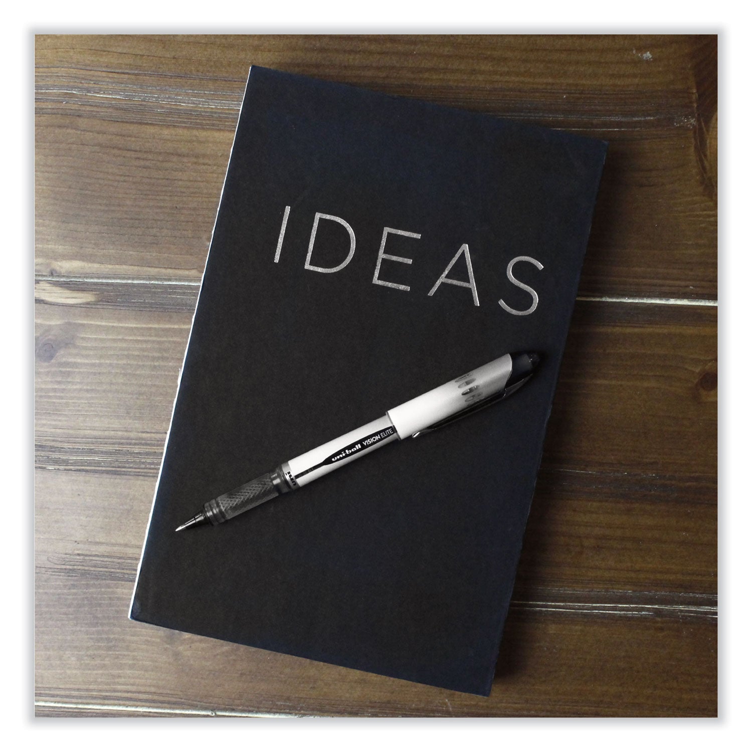 uniball® VISION ELITE Hybrid Gel Pen, Stick, Extra-Fine 0.5 mm, Black Ink, Black/Clear Barrel