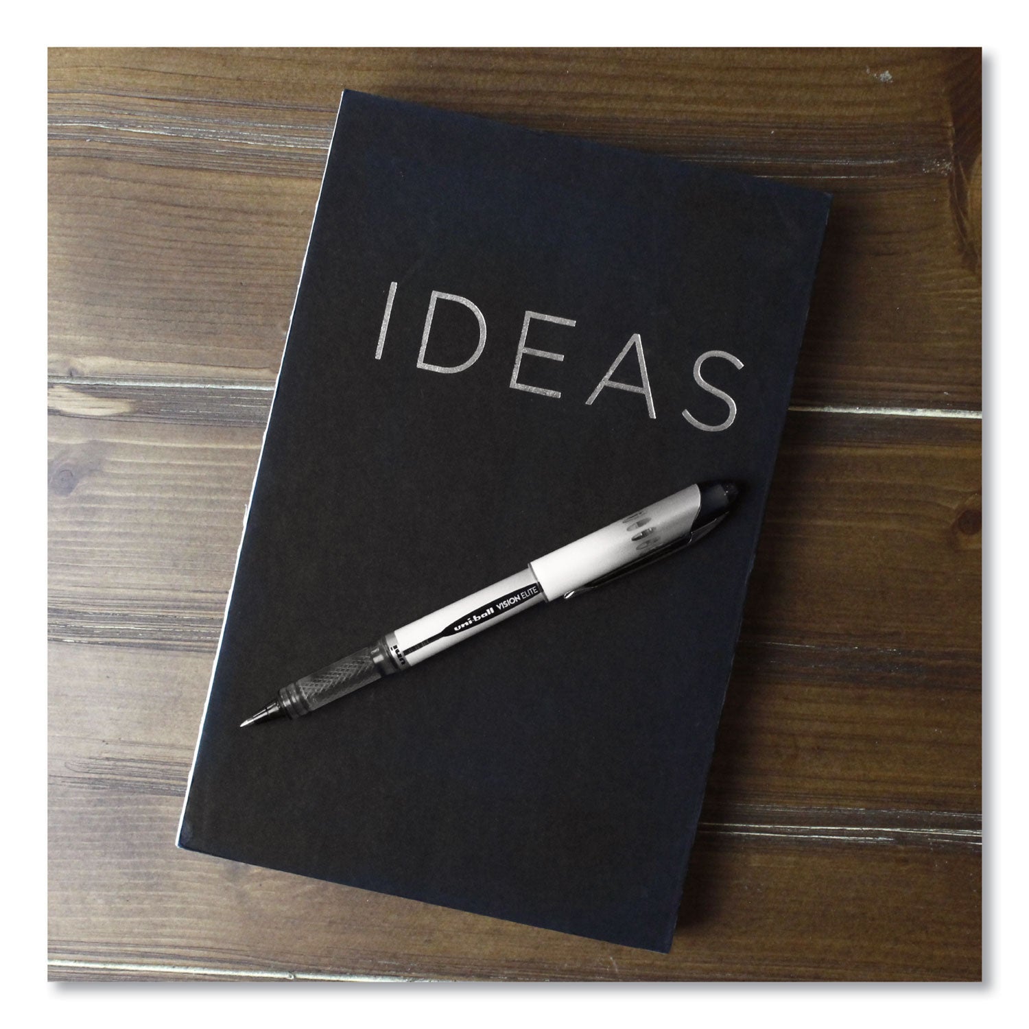 uniball® VISION ELITE Hybrid Gel Pen, Stick, Extra-Fine 0.5 mm, Blue Ink, Black/Blue/Clear Barrel