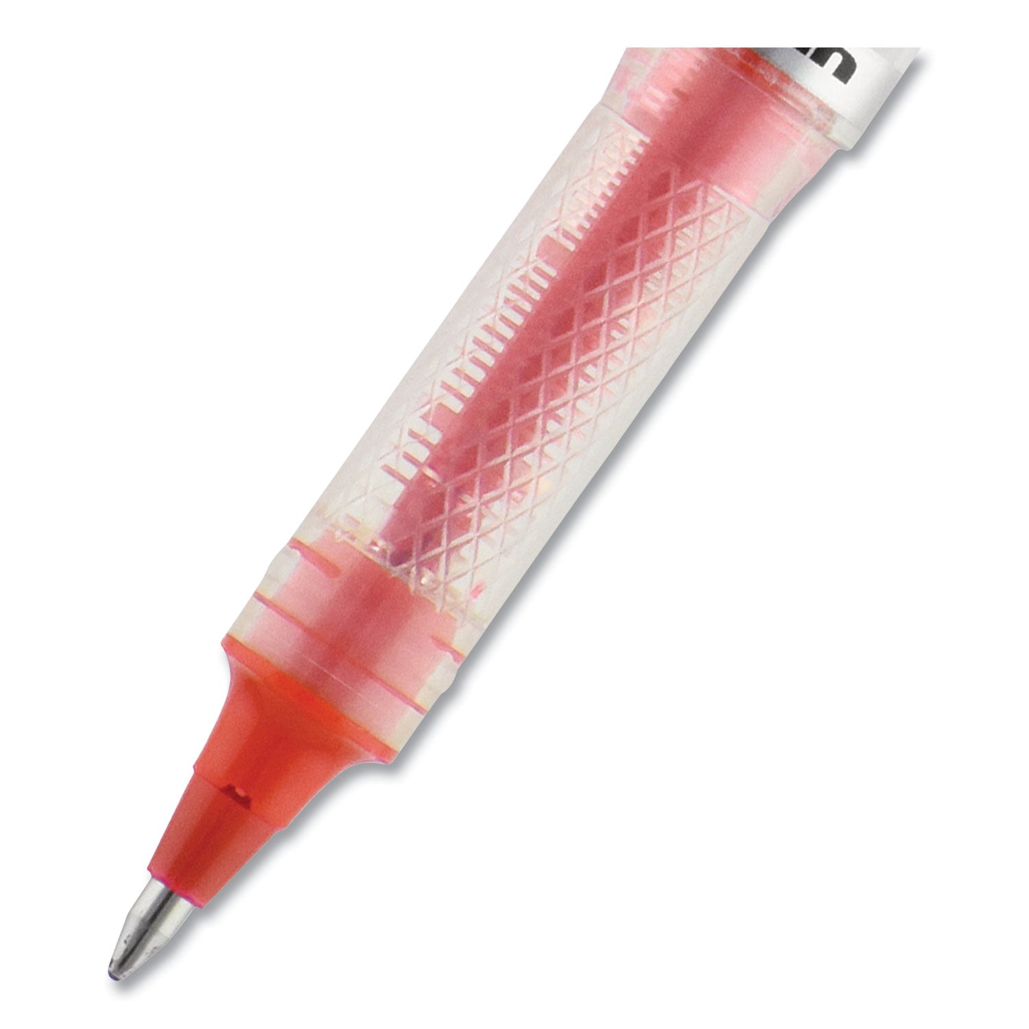 uniball® VISION ELITE Hybrid Gel Pen, Stick, Bold 0.8 mm, Red Ink, White/Red/Clear Barrel