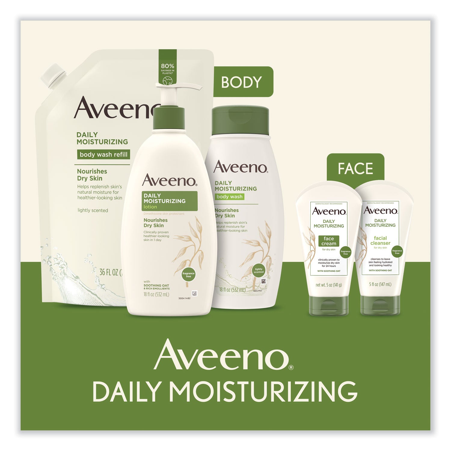 Aveeno® Active Naturals® Daily Moisturizing Lotion, 12 Oz Pump Bottle