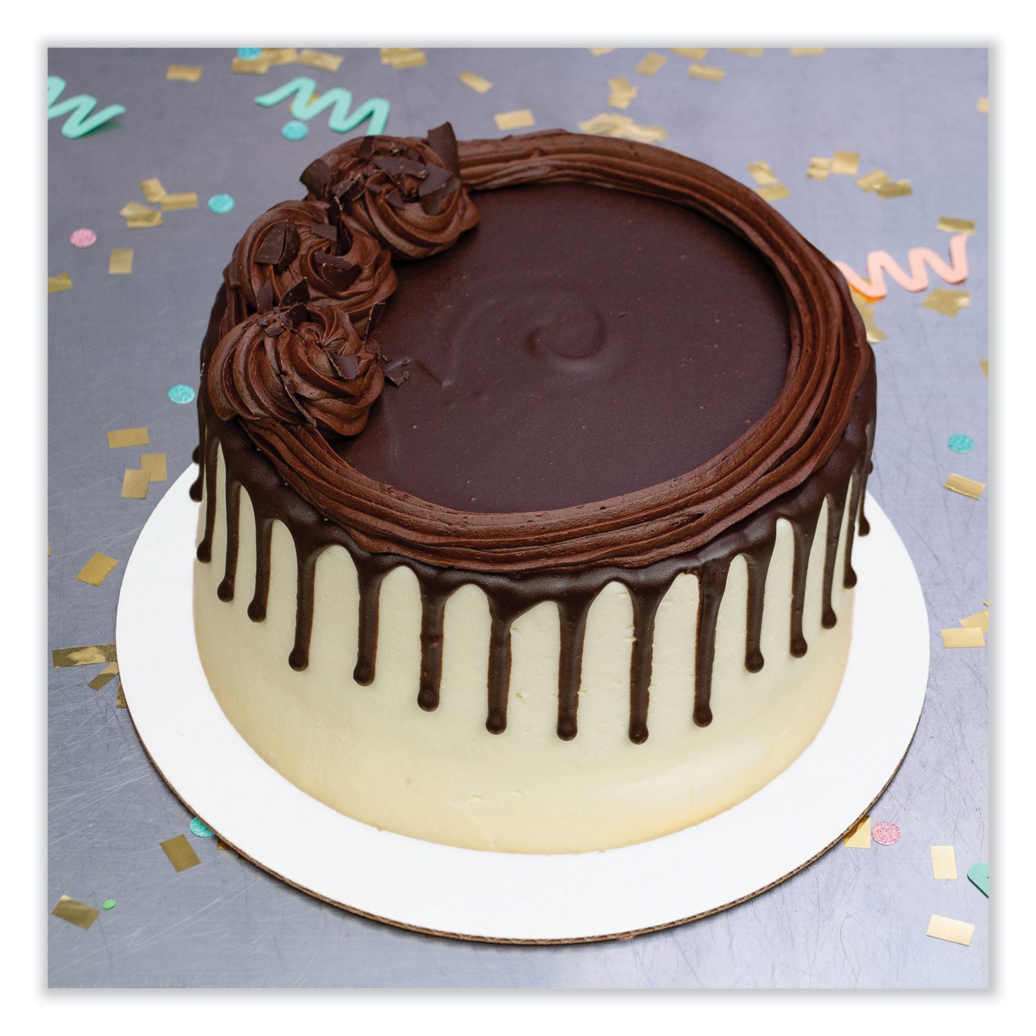 SCT® Bright White Cake Circles, 12" Diameter, White, Paper, 100/Carton