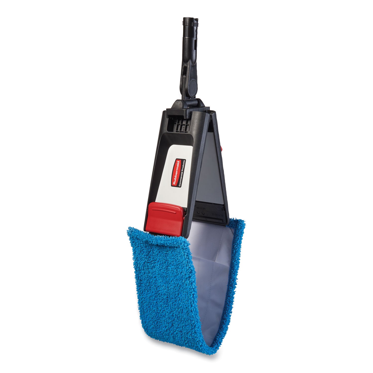 Rubbermaid® Commercial Adaptable Flat Mop Pads, Microfiber, 19.5 X 5.5, Blue