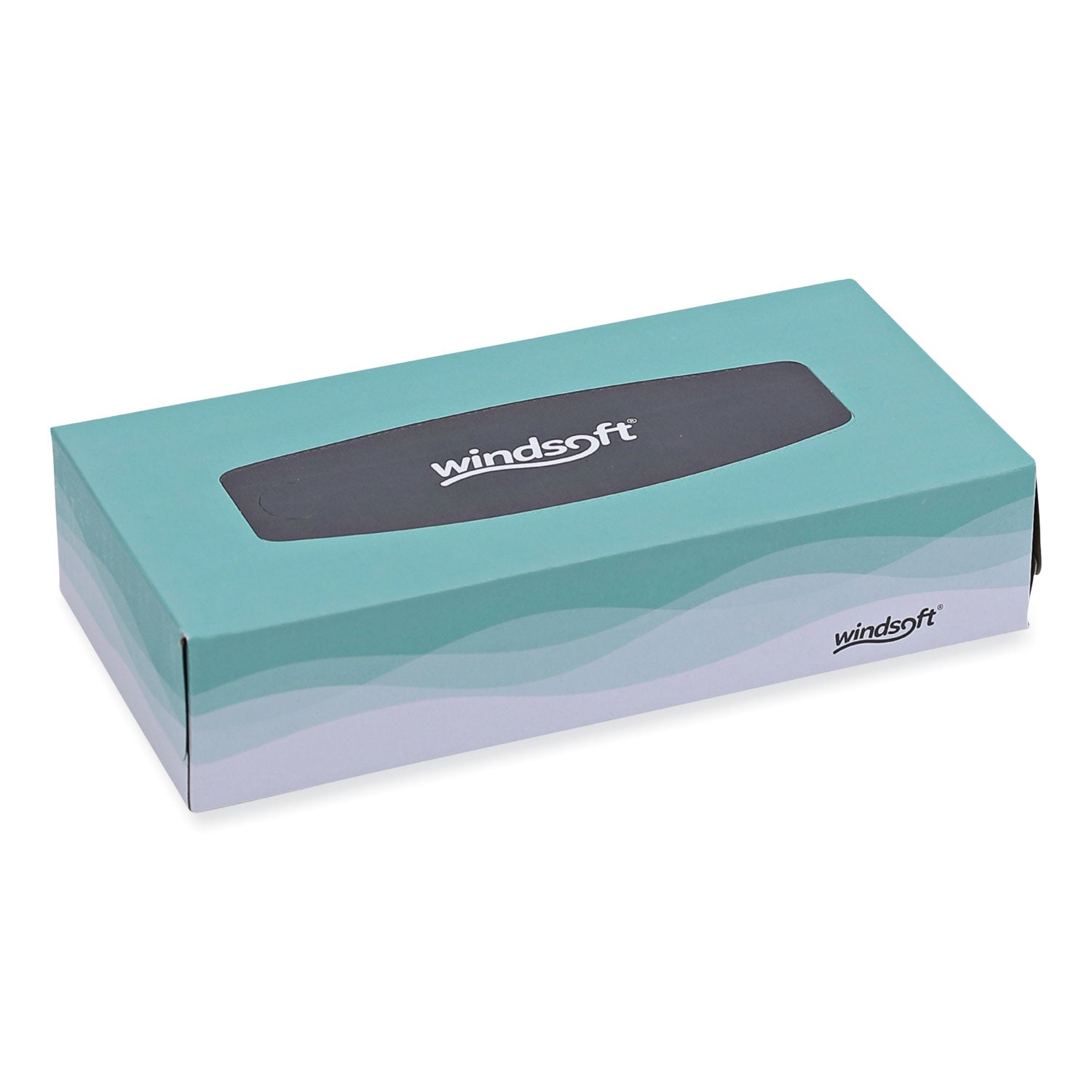 Windsoft® Facial Tissue, 2 Ply, White, Flat Pop-Up Box, 100 Sheets/box, 30 Boxes/carton