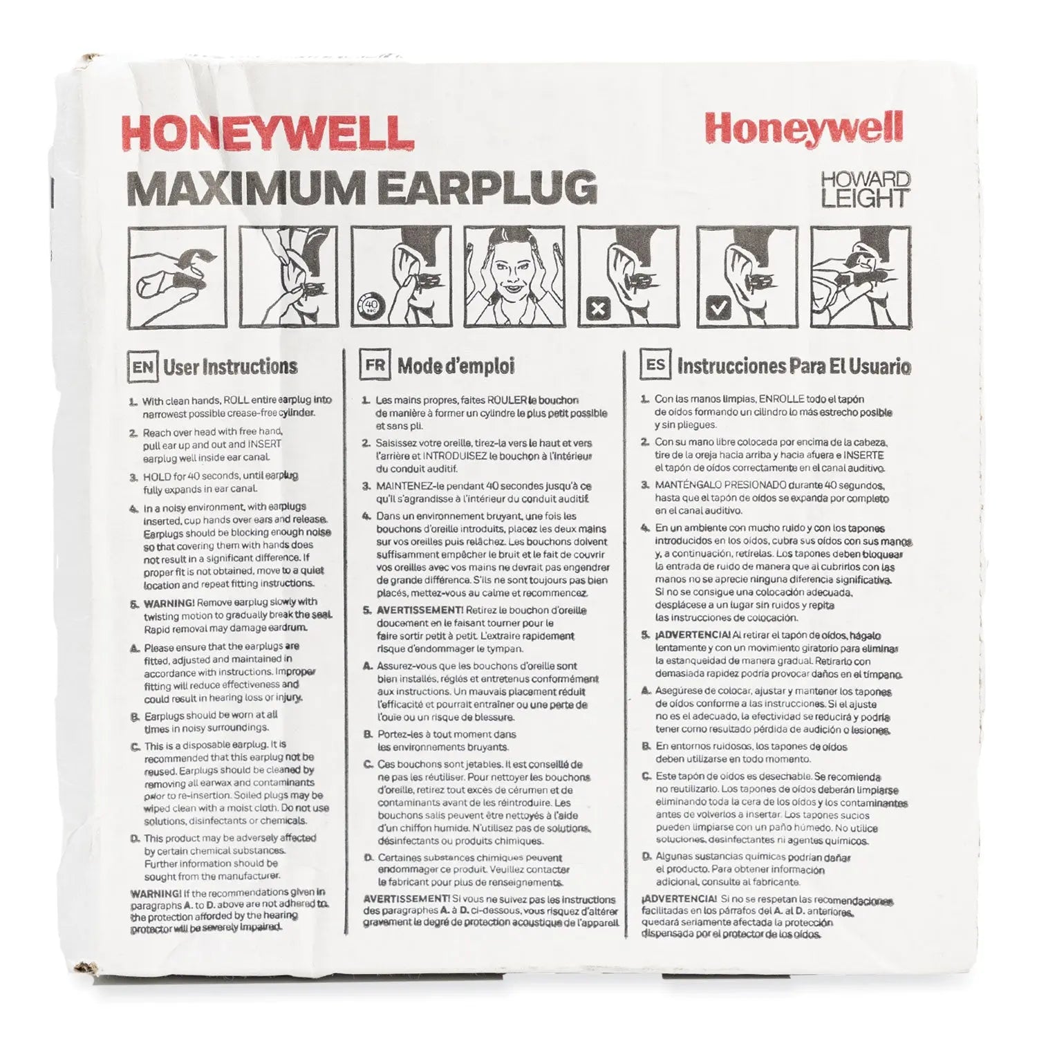 MAXIMUM Single-Use Earplugs, Corded, 33NRR, Coral, 100 Pairs Howard Leight® by Honeywell Flipcost