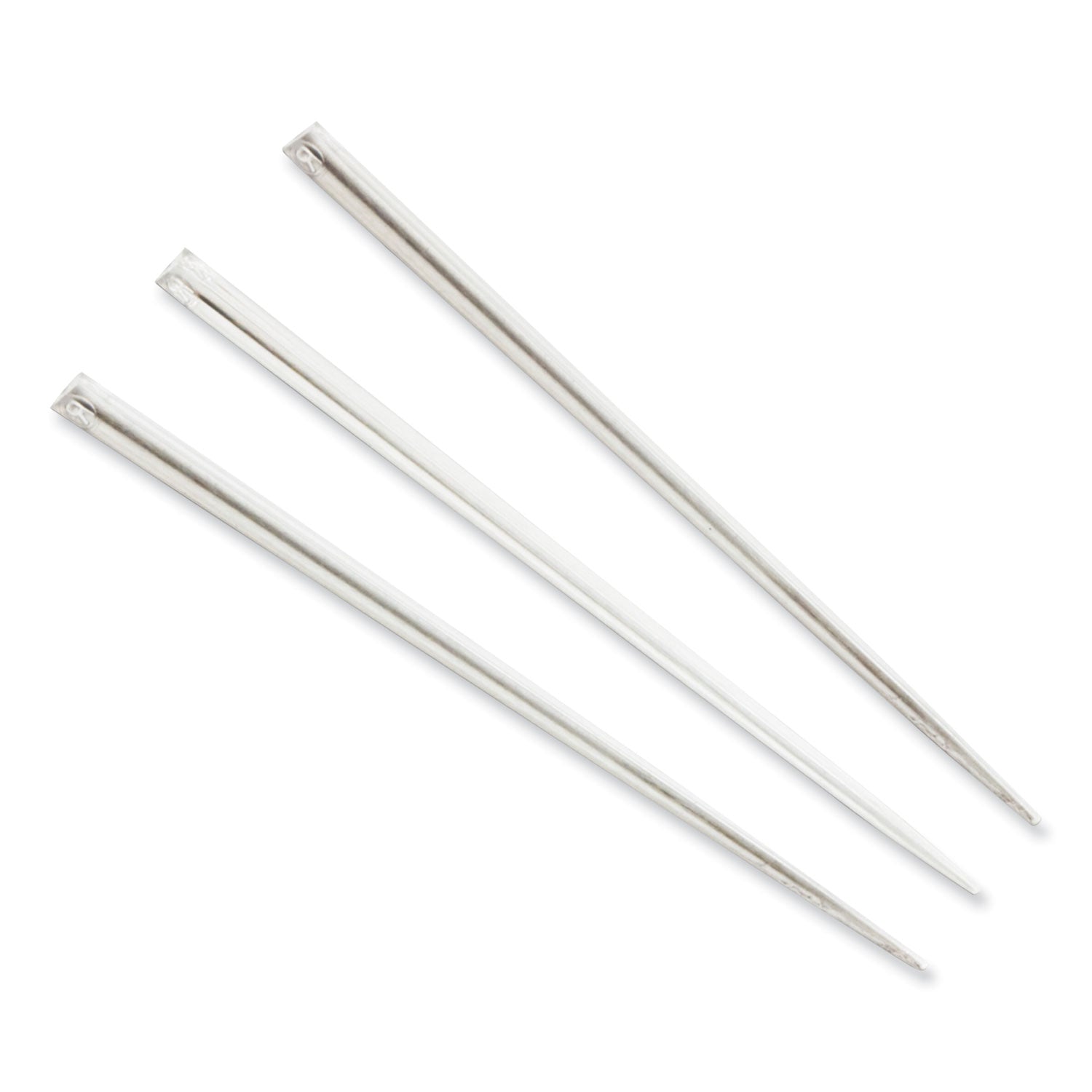 AmerCareRoyal® Prism Picks, Plastic, 4", Clear, 500/Box, 5 Boxes/Carton