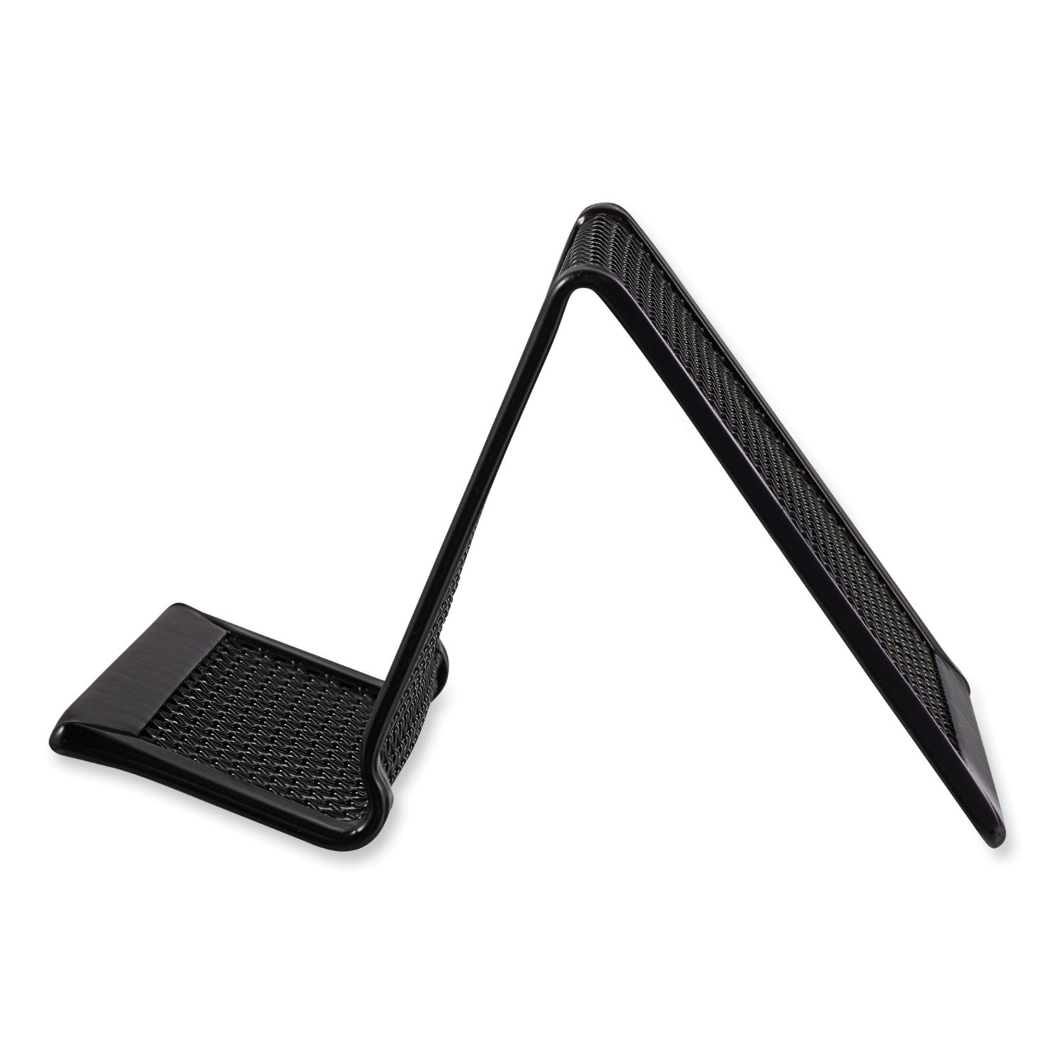 Universal® Mesh Metal Business Card Holder, Holds 50 2.25 X 4 Cards, 3.78 X 3.38 X 2.13, Black