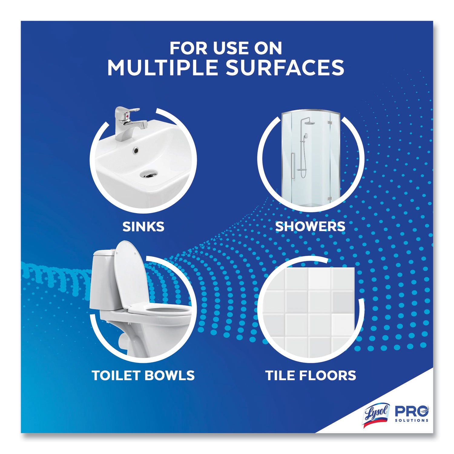 Professional LYSOL® Brand Disinfectant Heavy-Duty Bathroom Cleaner Concentrate, Fresh Lime, 1 gal Bottle, 4/Carton