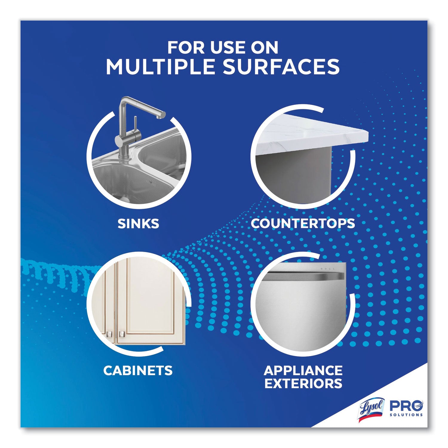 LYSOL® Brand Kitchen Pro Antibacterial Cleaner, Citrus Scent, 22 Oz Spray Bottle, 9/carton