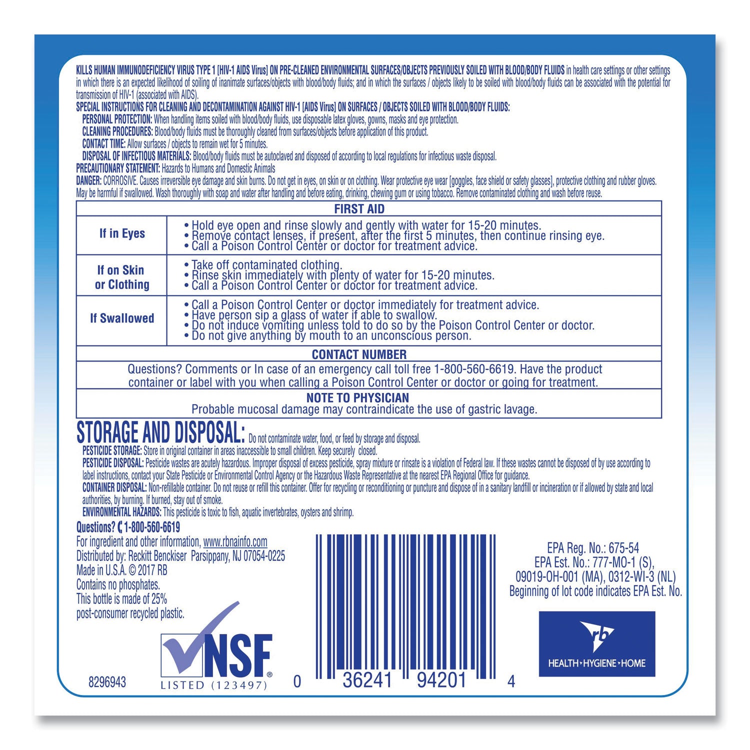 Professional LYSOL® Brand Disinfectant Heavy-Duty Bathroom Cleaner Concentrate, Fresh Lime, 1 gal Bottle, 4/Carton