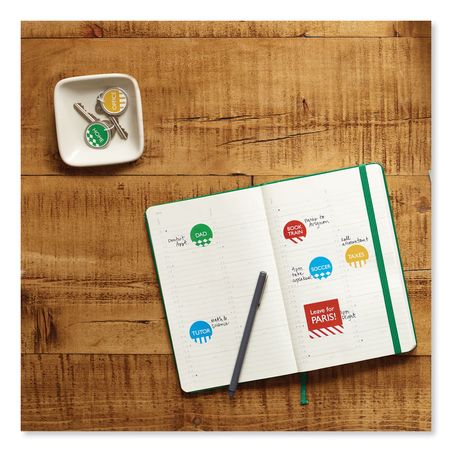 Avery® Removable Multi-Use Labels, Inkjet/Laser Printers, 1" dia, White, 63/Sheet, 15 Sheets/Pack