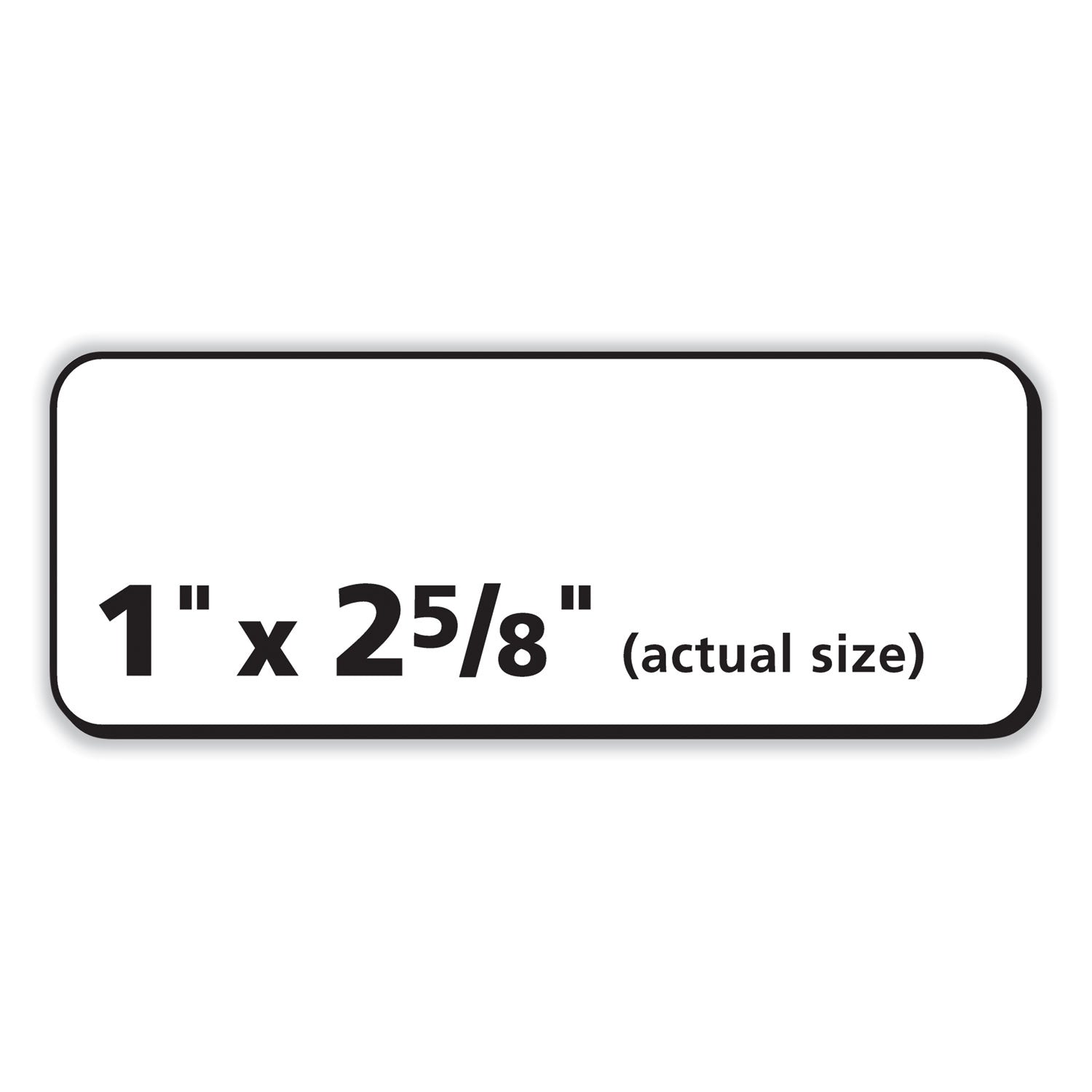 PRES-a-ply® Labels, Laser Printers, 1 X 2.63, White, 30/sheet, 250 Sheets/box