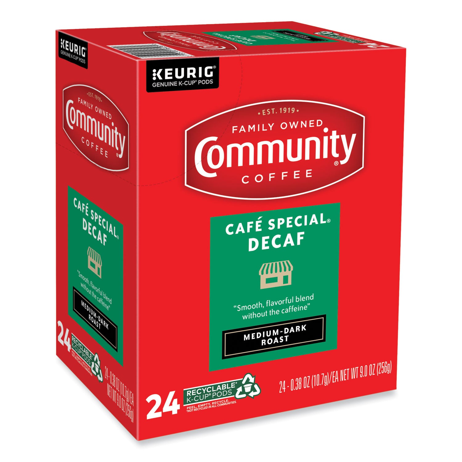 Community Coffee® Cafe Special Decaf K-Cup, 24/Box