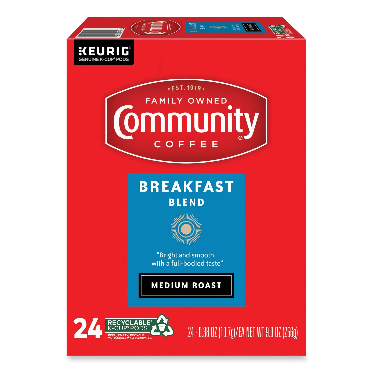 Community Coffee® Breakfast Blend K-Cup, 24/Box