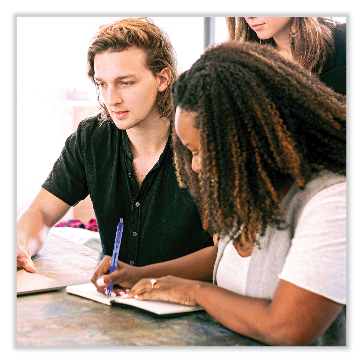 uniball® Signo Gel Pen, Retractable, Medium 0.7 mm, Red Ink, Silver/Red Barrel, Dozen