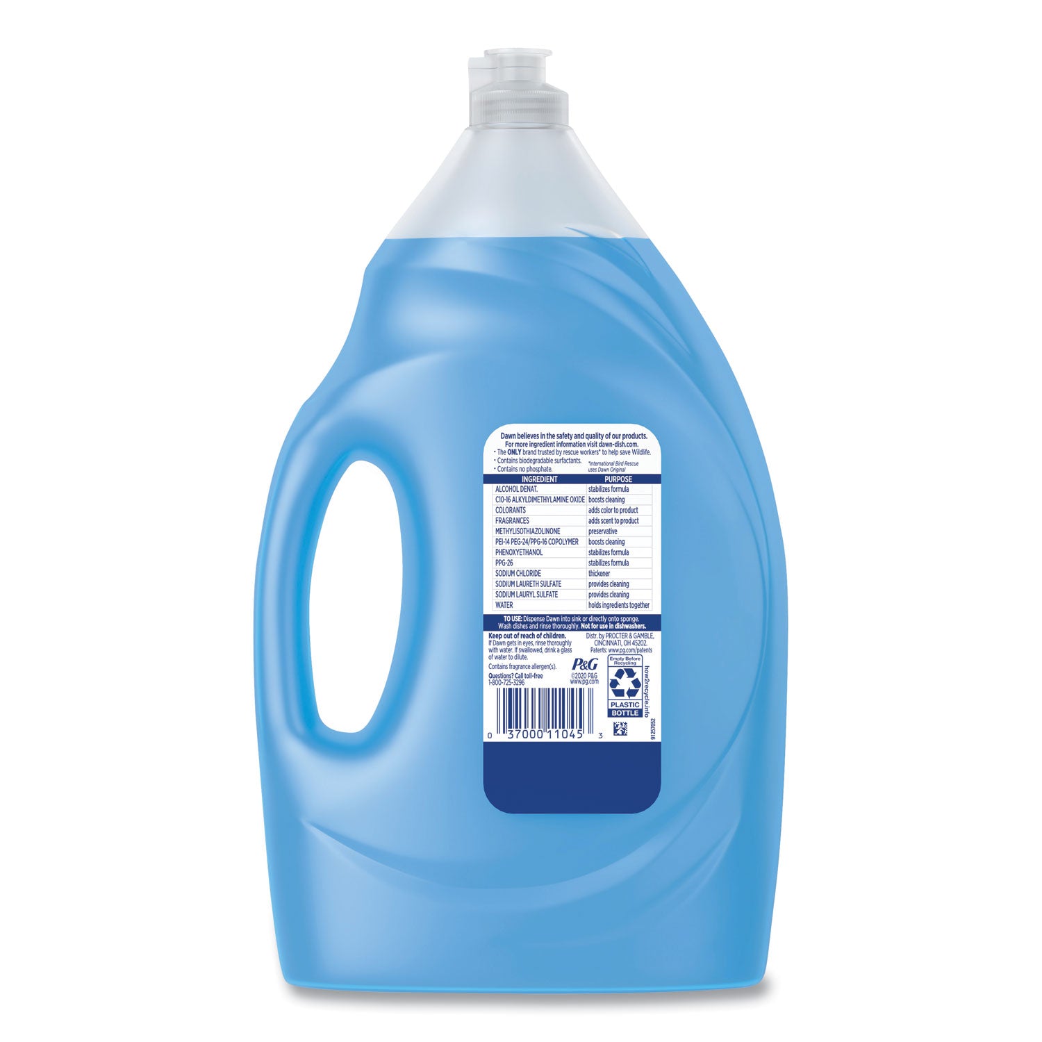 Dawn® Ultra Liquid Dish Detergent, Dawn Original, 56 oz Squeeze Bottle, 2/Carton