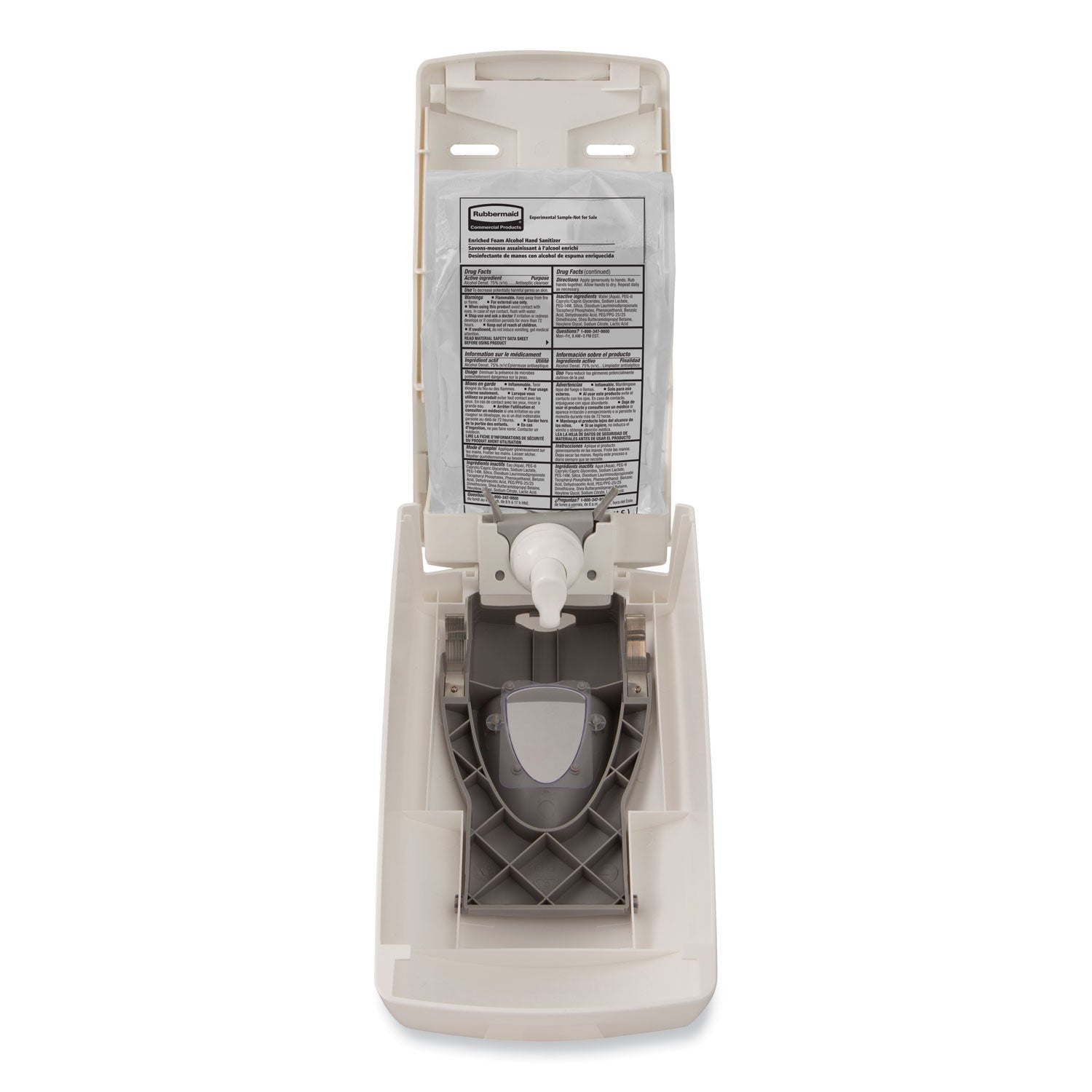 Rubbermaid® Commercial AutoFoam Refill With Alcohol Foam Hand Sanitizer, Clear, 1,000 mL, Fragrance-Free, 4/Carton