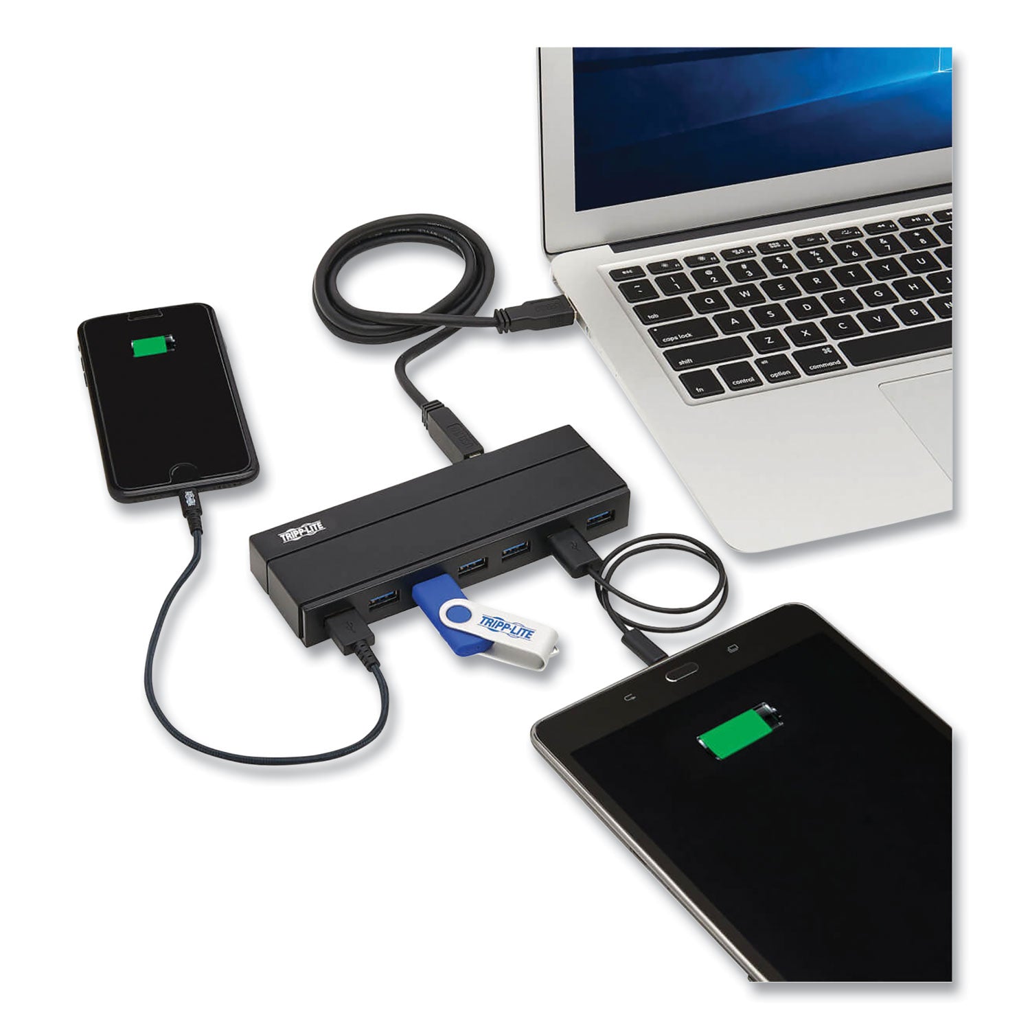 Tripp Lite by Eaton Charging Hub 3.0, 7 Ports, Black