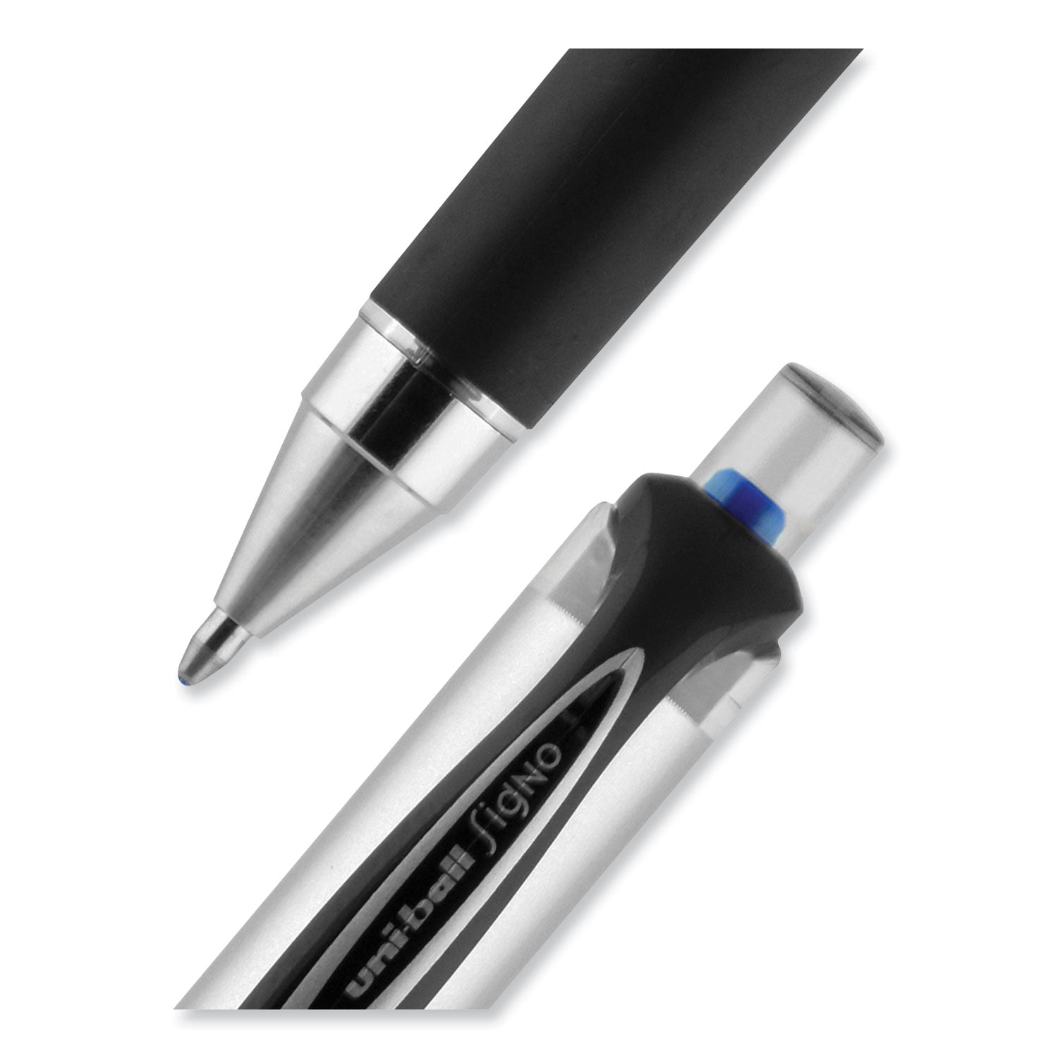 uniball® 207 Impact Gel Pen, Retractable, Bold 1 Mm, Blue Ink, Black/blue Barrel