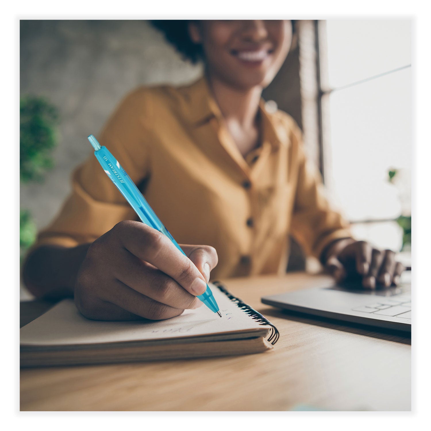 uniball® Jetstream Elements Hybrid Gel Pen, Retractable, Medium 1 mm, Assorted Ink and Barrel Colors, 12/Pack