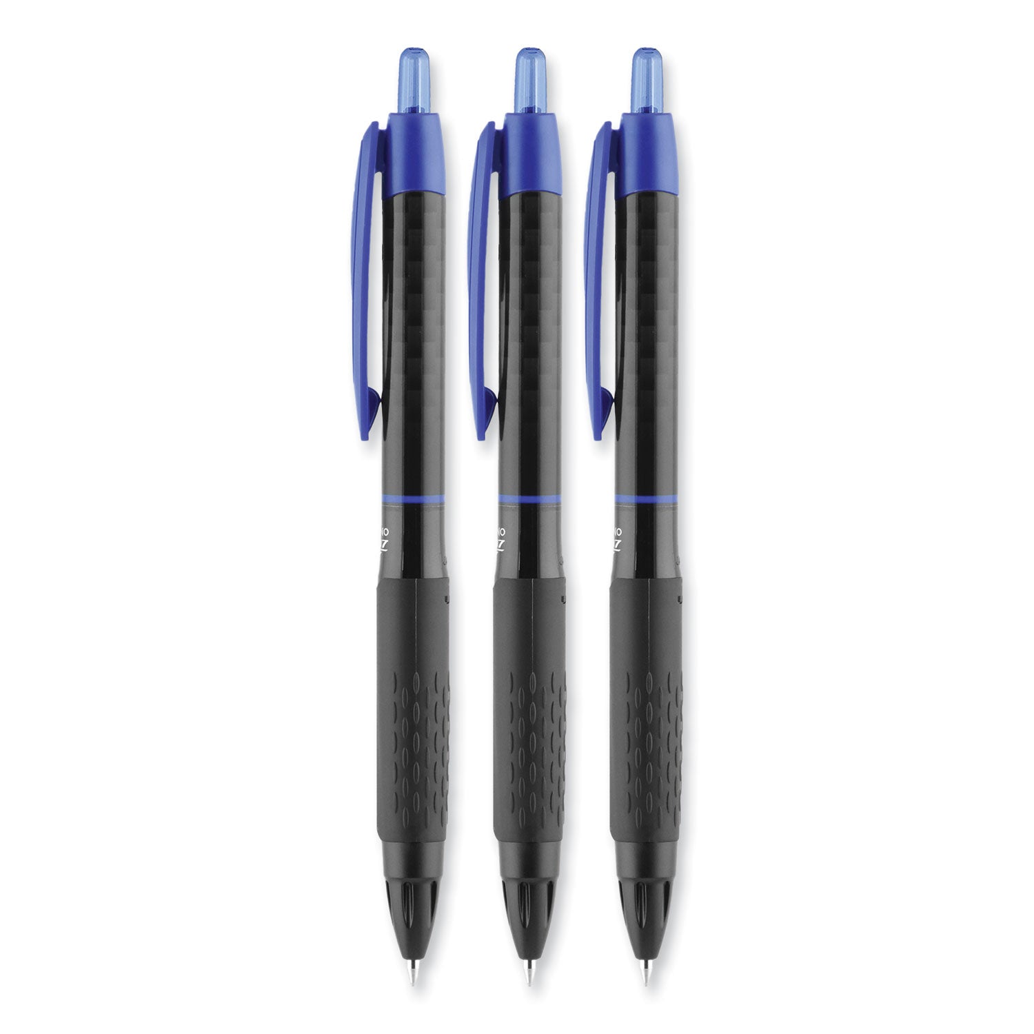 uniball® 307 Gel Pen, Retractable, Medium 0.7 Mm, Blue Ink, Blue Barrel, 3/pack