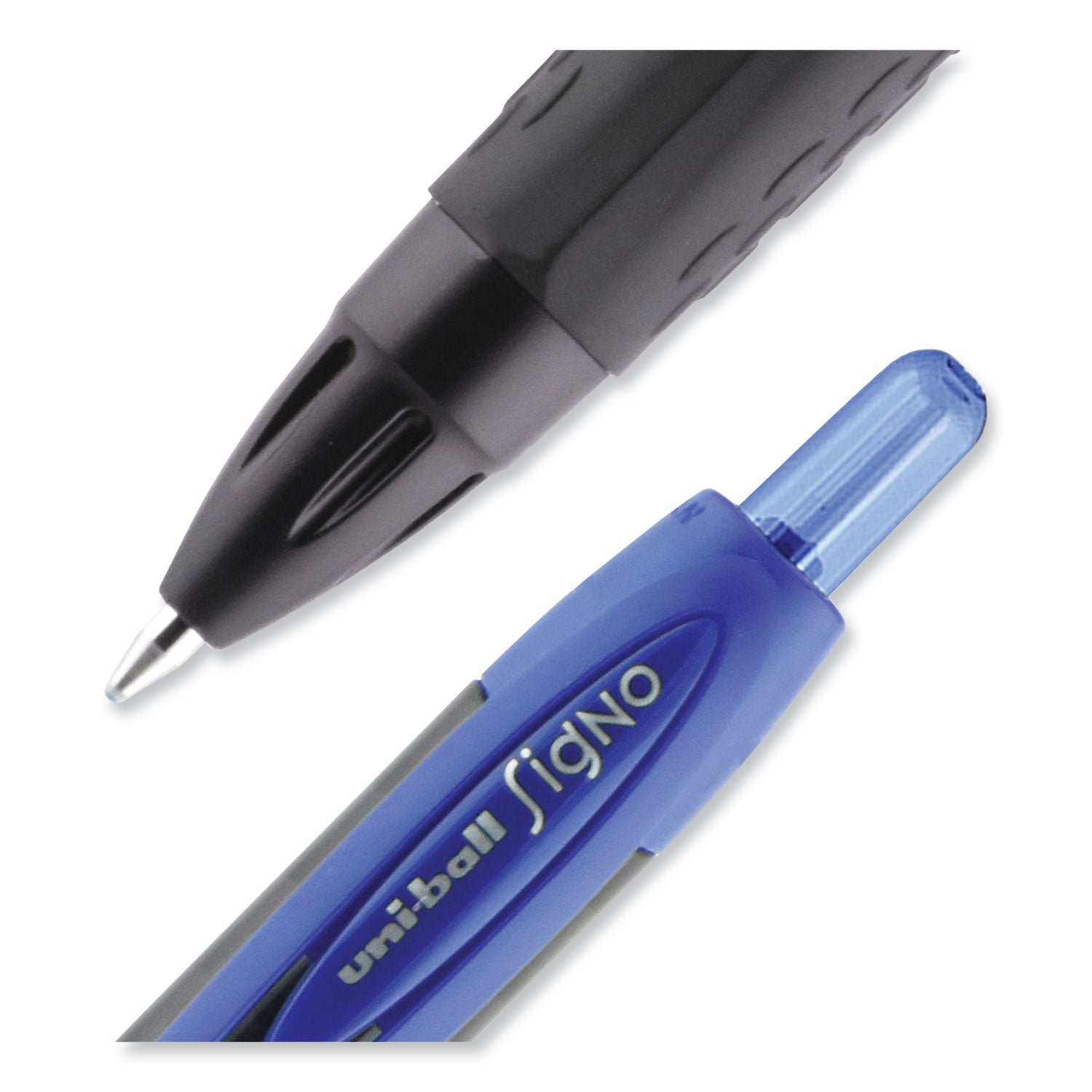 uniball® 307 Gel Pen, Retractable, Medium 0.7 Mm, Blue Ink, Blue Barrel, 3/pack