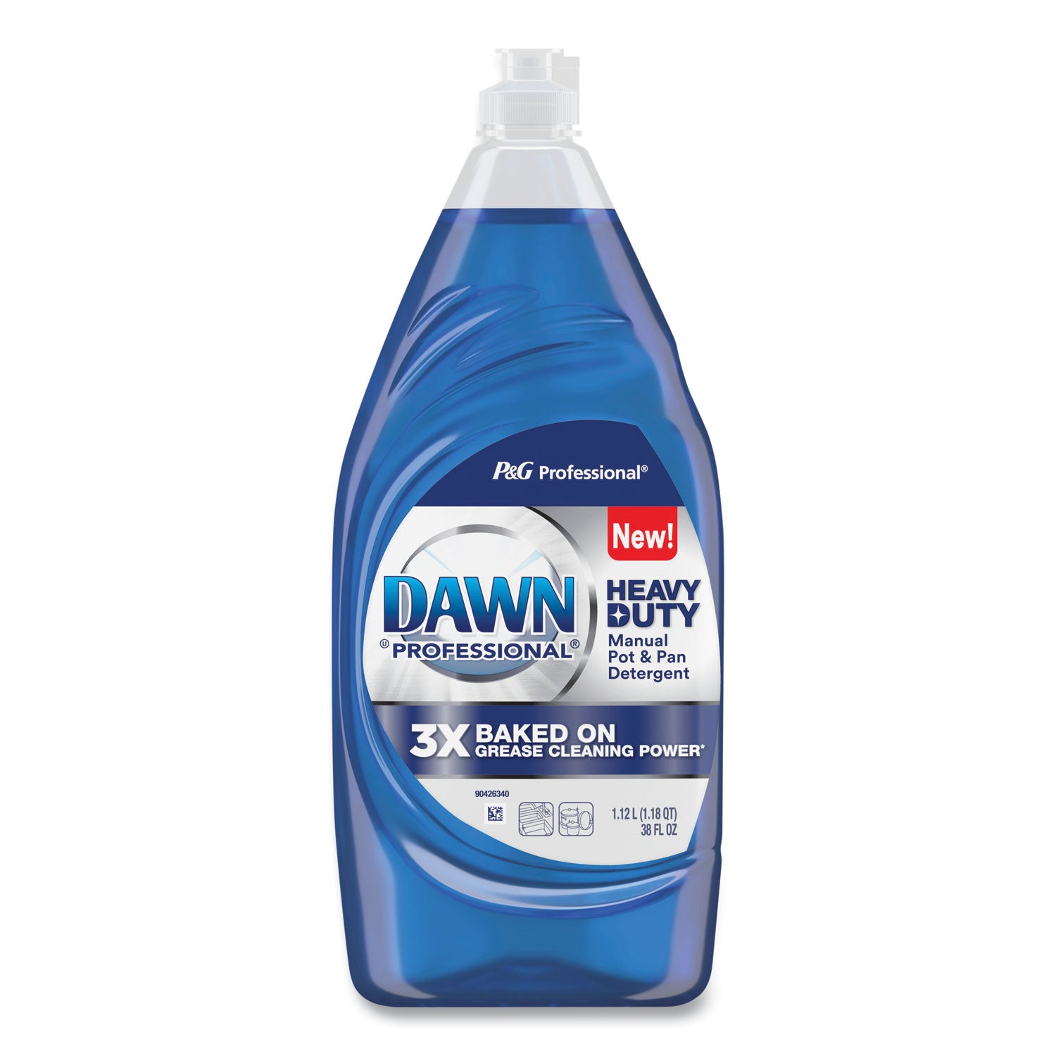 Dawn® Professional Heavy-Duty Manual Pot/Pan Dish Detergent, Original Scent, 38 oz Bottle, 8/Carton