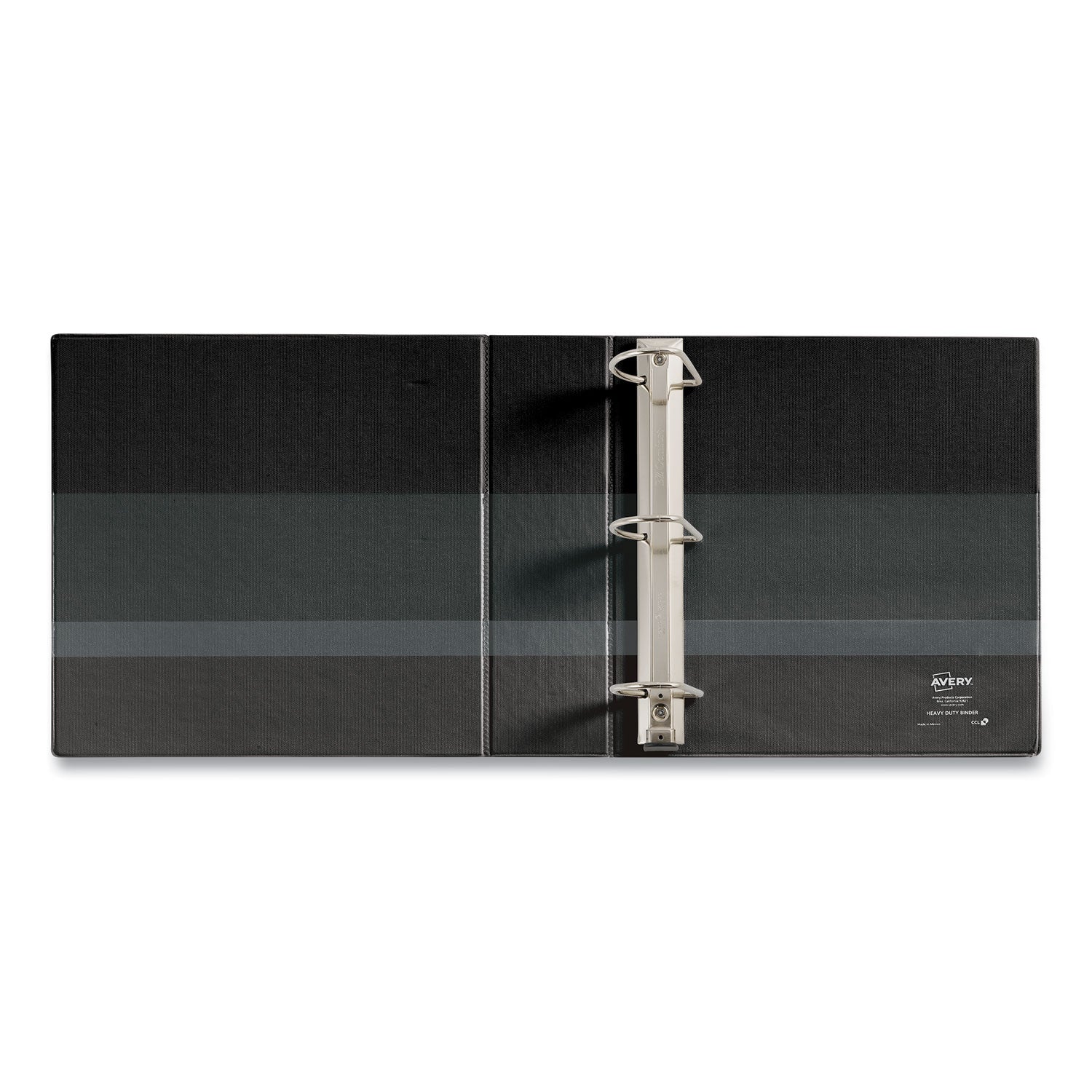 Avery® Heavy-Duty Non Stick View Binder With Durahinge And Slant Rings, 3 Rings, 3" Capacity, 11 X 8.5, Black, (5600)