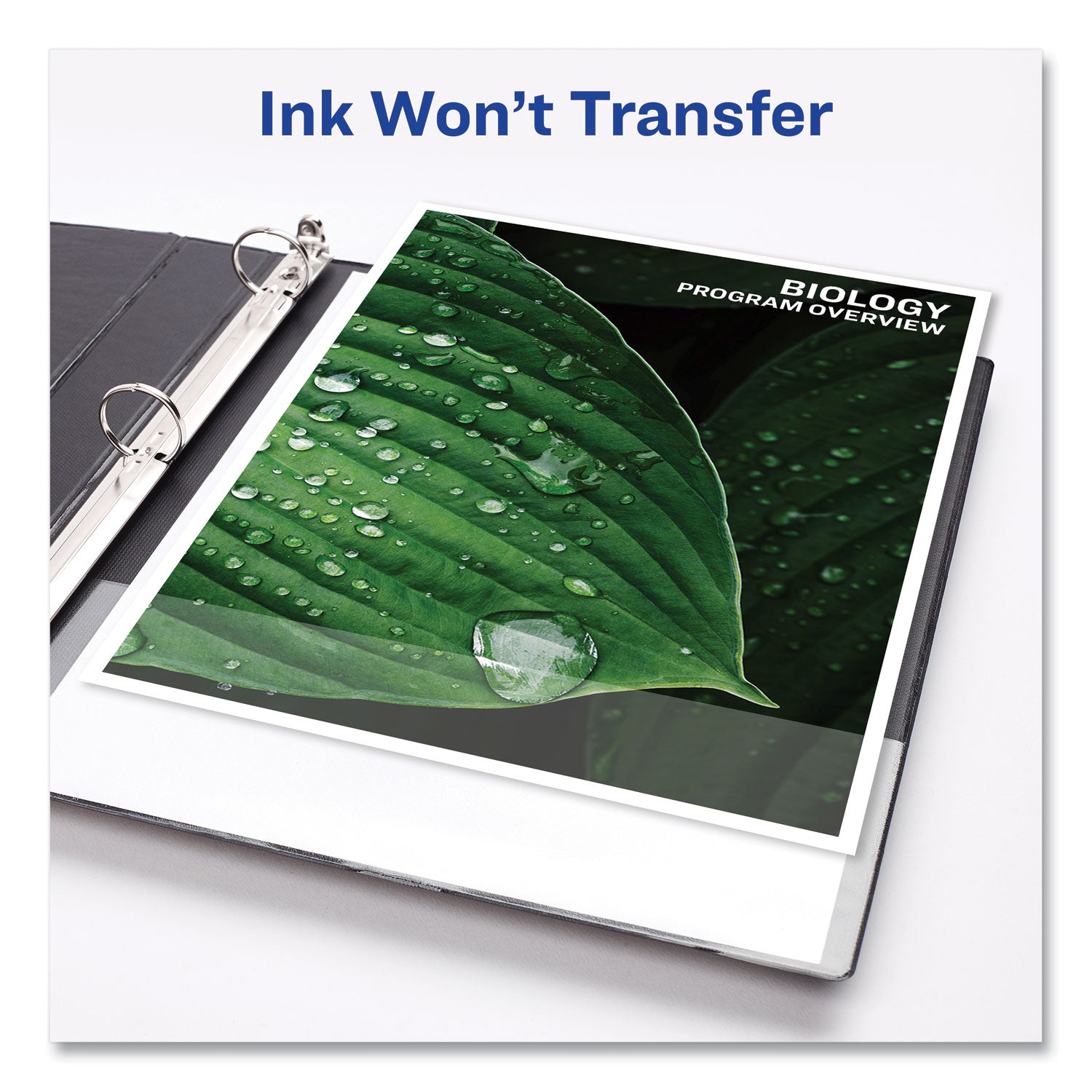 Avery® Heavy-Duty Non Stick View Binder With Durahinge And Slant Rings, 3 Rings, 3" Capacity, 11 X 8.5, Black, (5600)