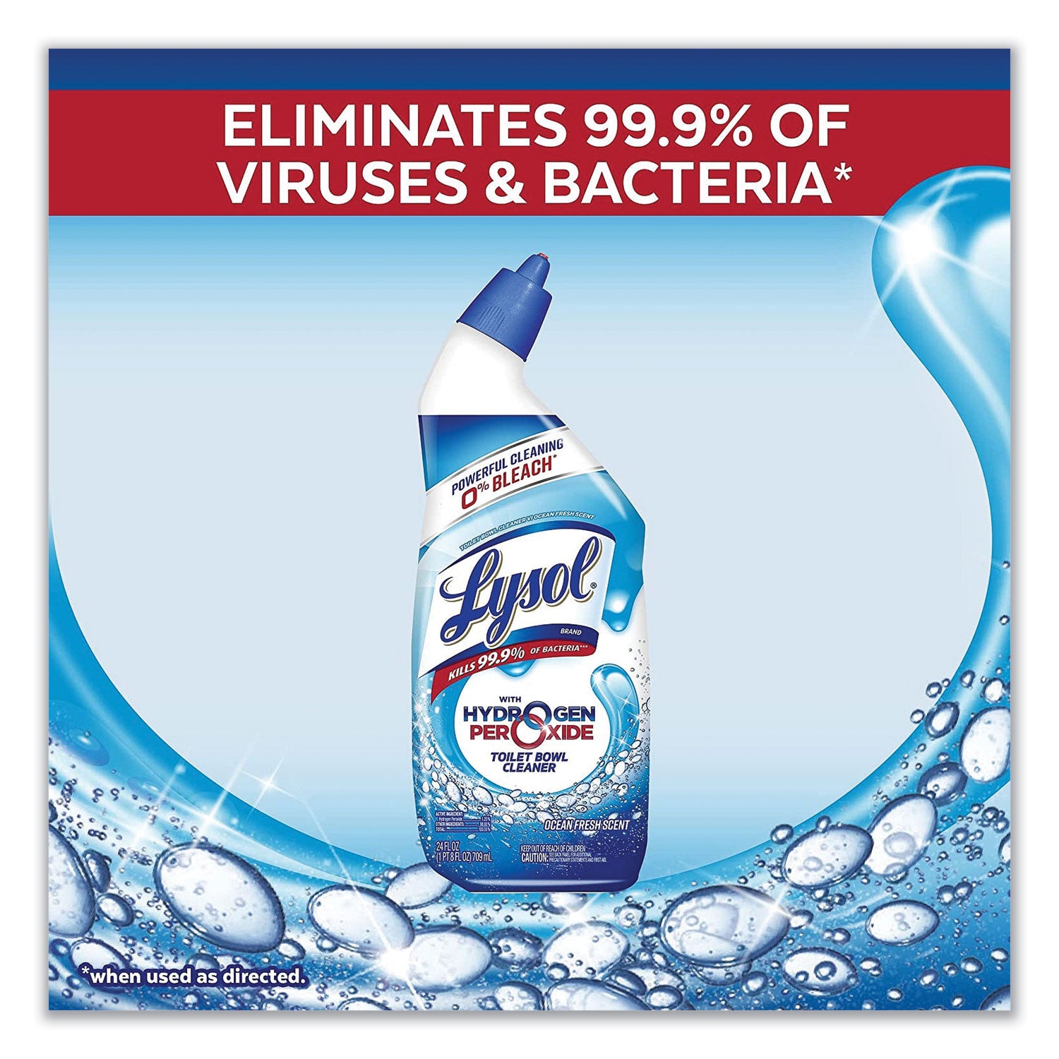 LYSOL® Brand Toilet Bowl Cleaner With Hydrogen Peroxide, Ocean Fresh Scent, 24 Oz
