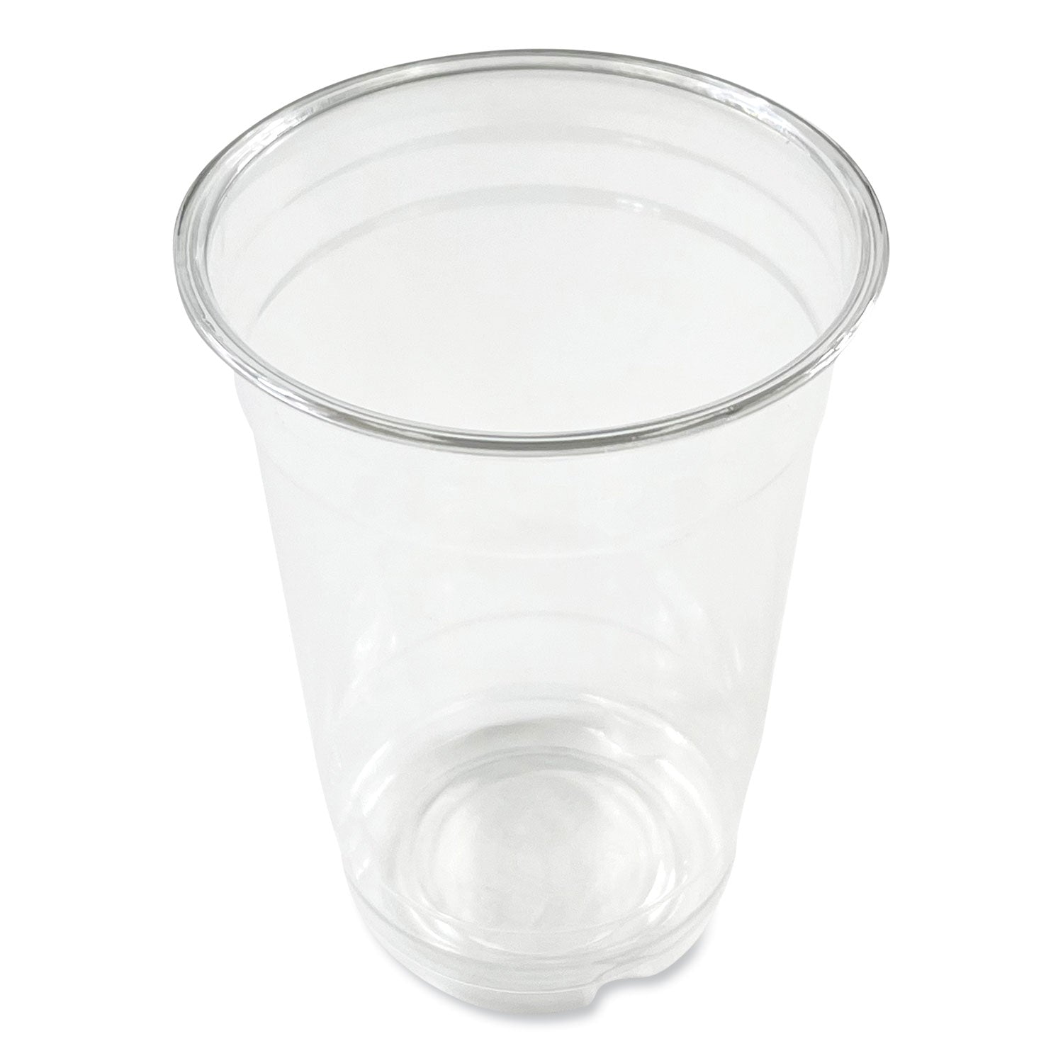 Clear Plastic PET Cups, 14 oz, 50/Bag, 20 Bags/Carton