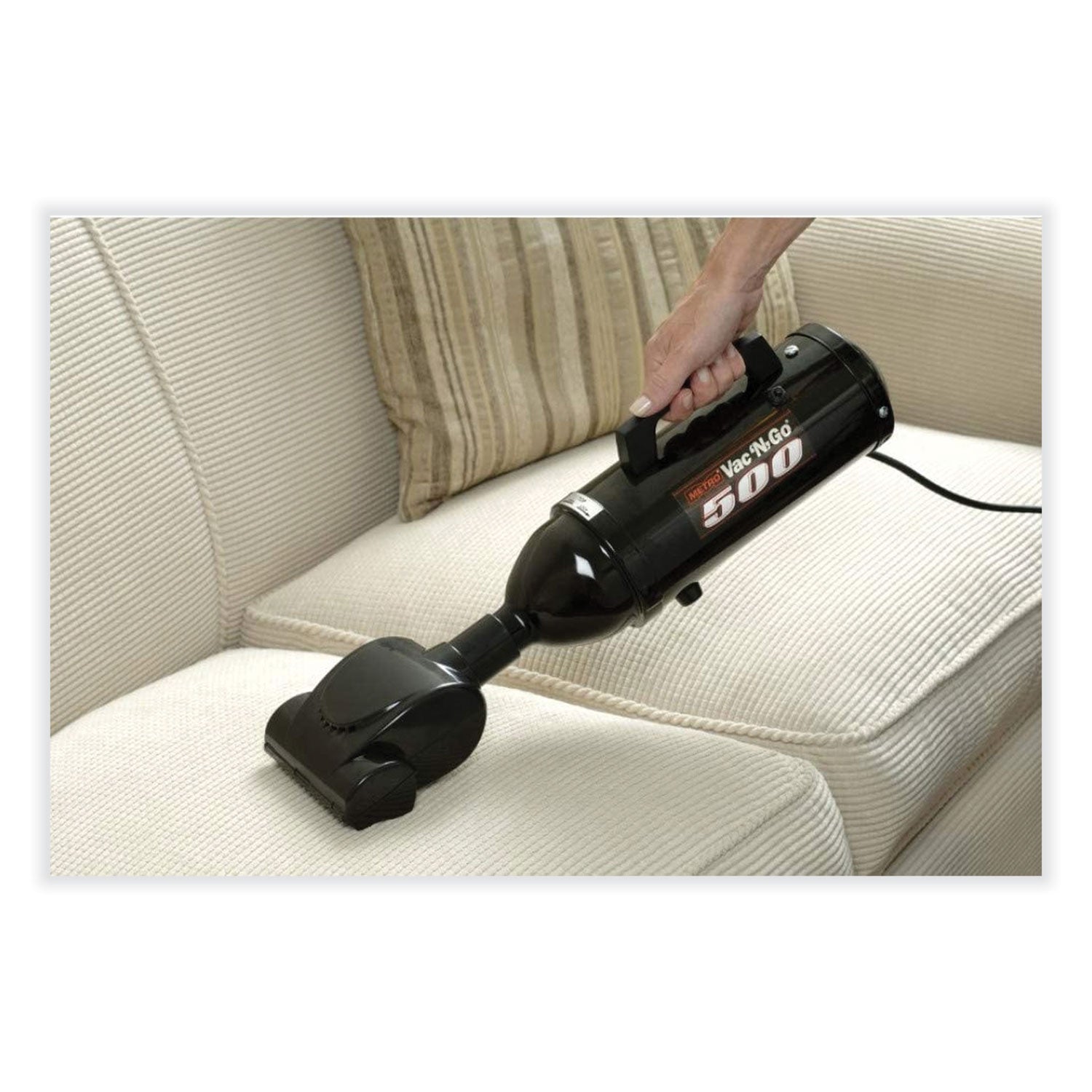 MetroVac Vac 'n Blo 500 Vacuum/Blower with Pet Turbo Brush, Black