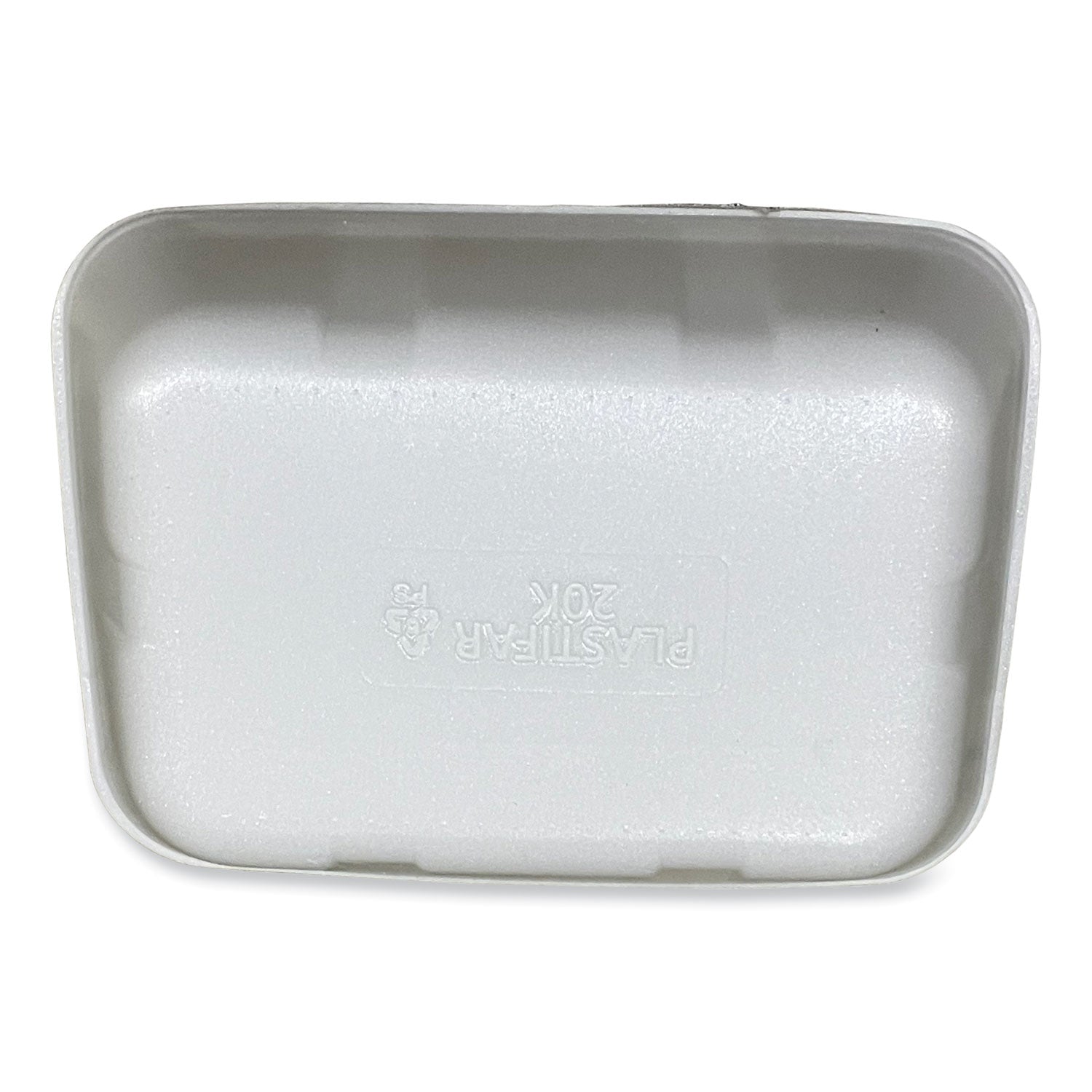 GEN Meat Trays, #20K, 12 x 8.7 x 2.45, White, Foam, 125/Carton