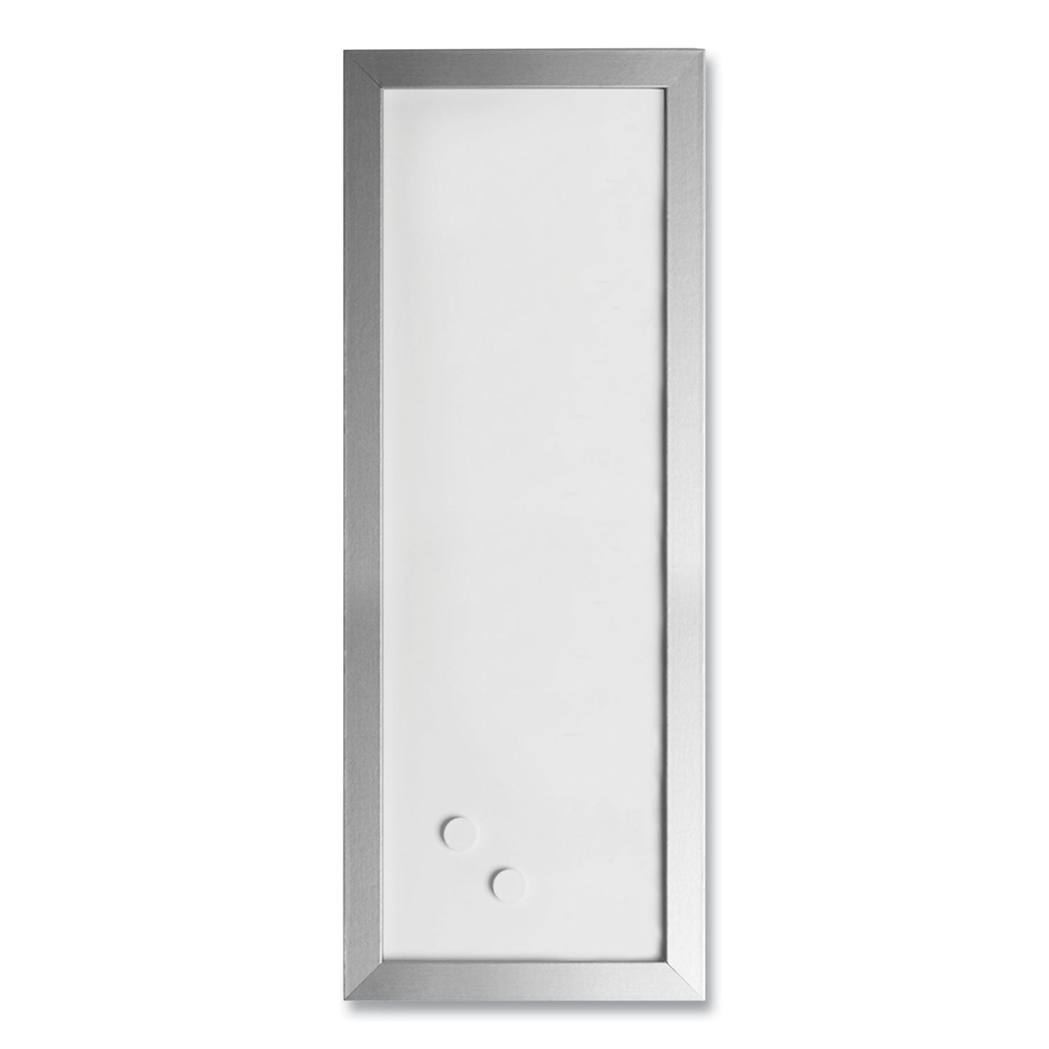 MasterVision® Metallic Silver Positive Flow Message Board Set, (2) Magnetic Dry Erase, (2) Bulletin, Assorted Sizes, Assorted Colors