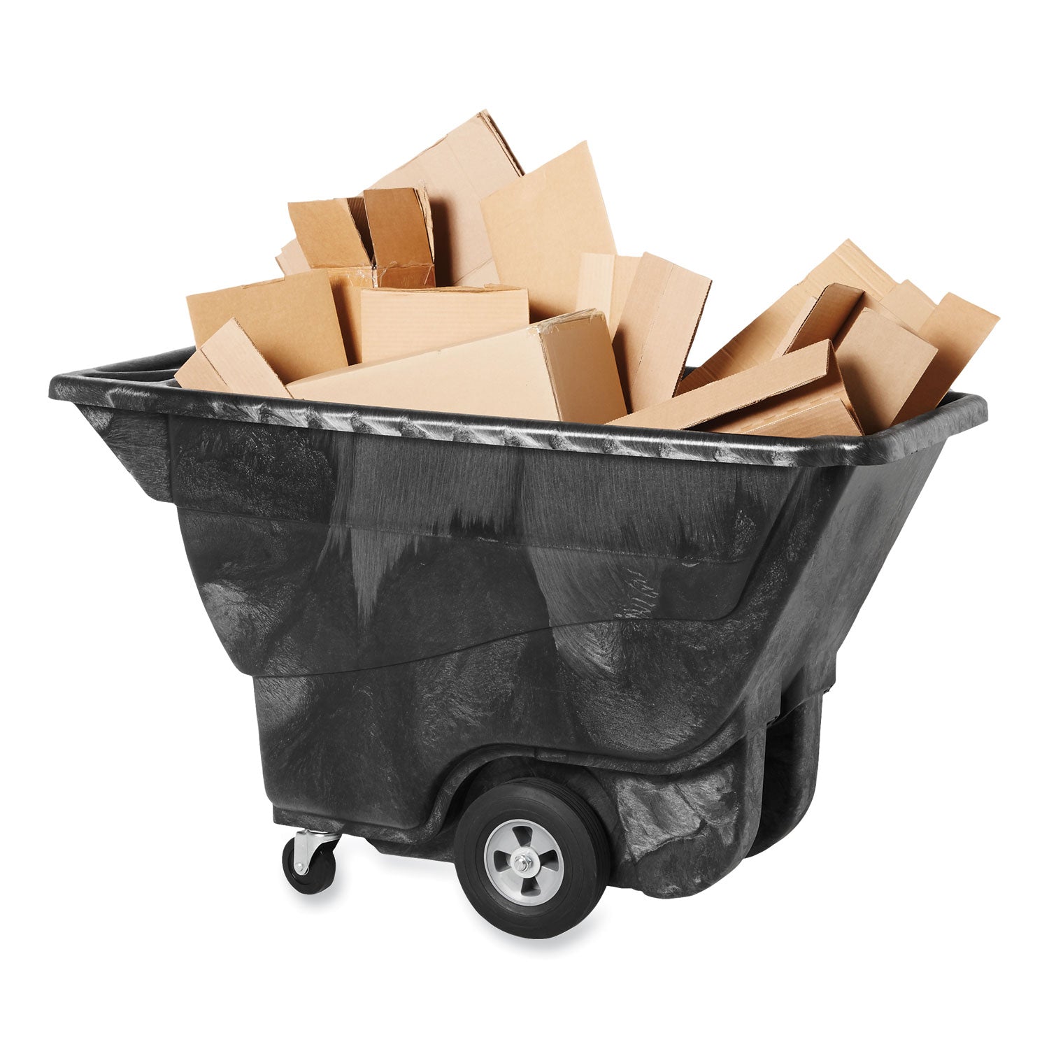 Rubbermaid® Commercial 0.5 cu yd Structural Foam Tilt Truck, Standard Duty, 850 lb Capacity, Black