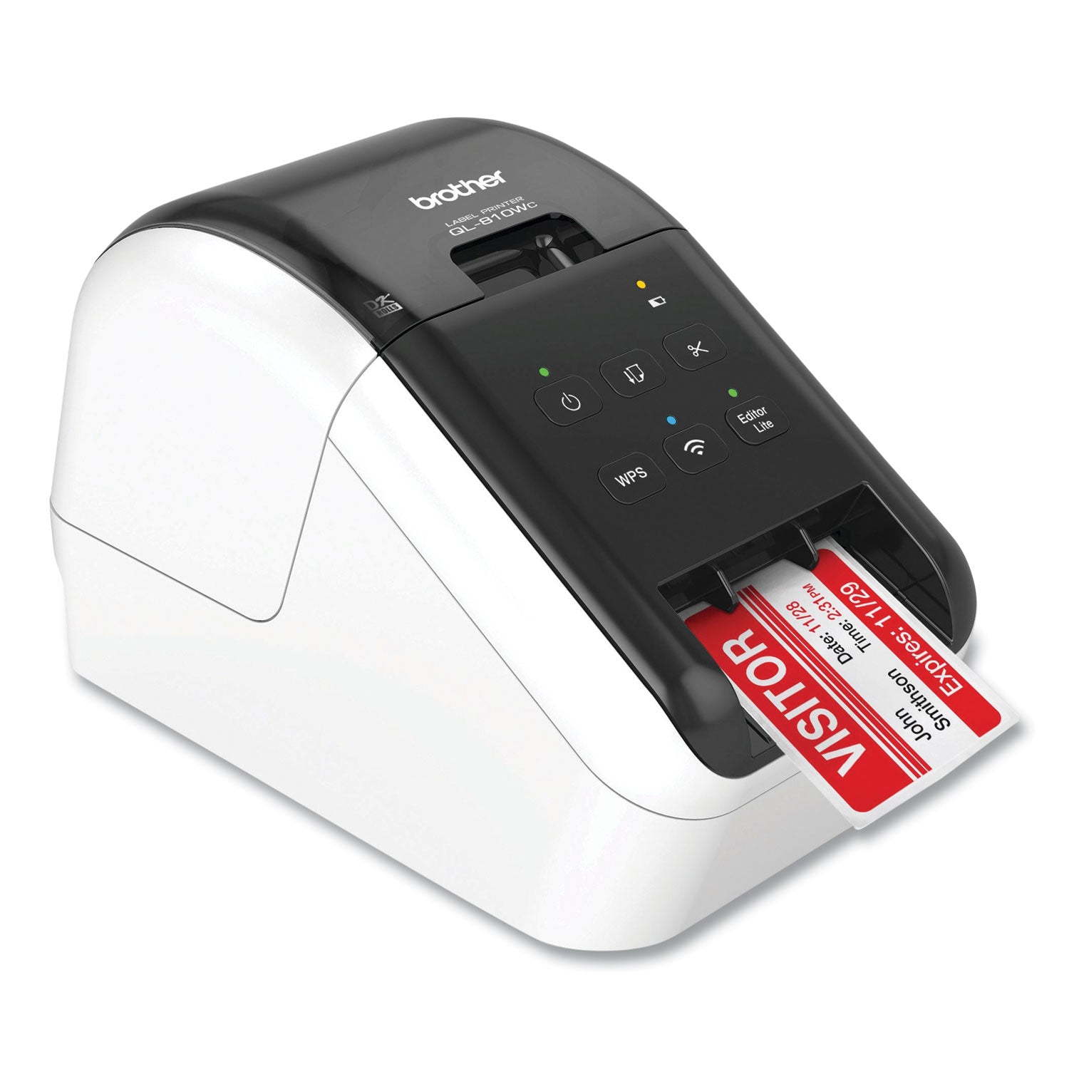 Brother Ql-810wc Ultra Fast Label Printer, 110 Labels/min Print Speed, 5 X 5.7 X 9.2