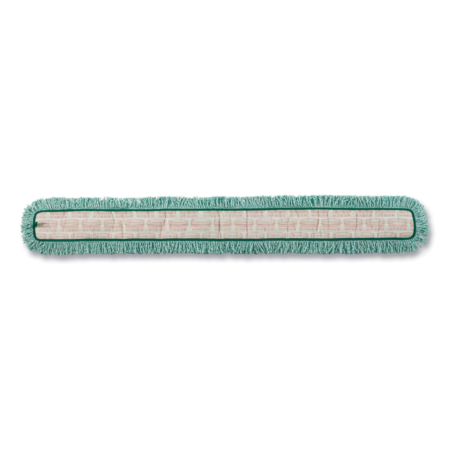 Rubbermaid® Commercial HYGEN™ Hygen Dust Mop Heads With Fringe, Green, 60 In., Microfiber, Cut-End
