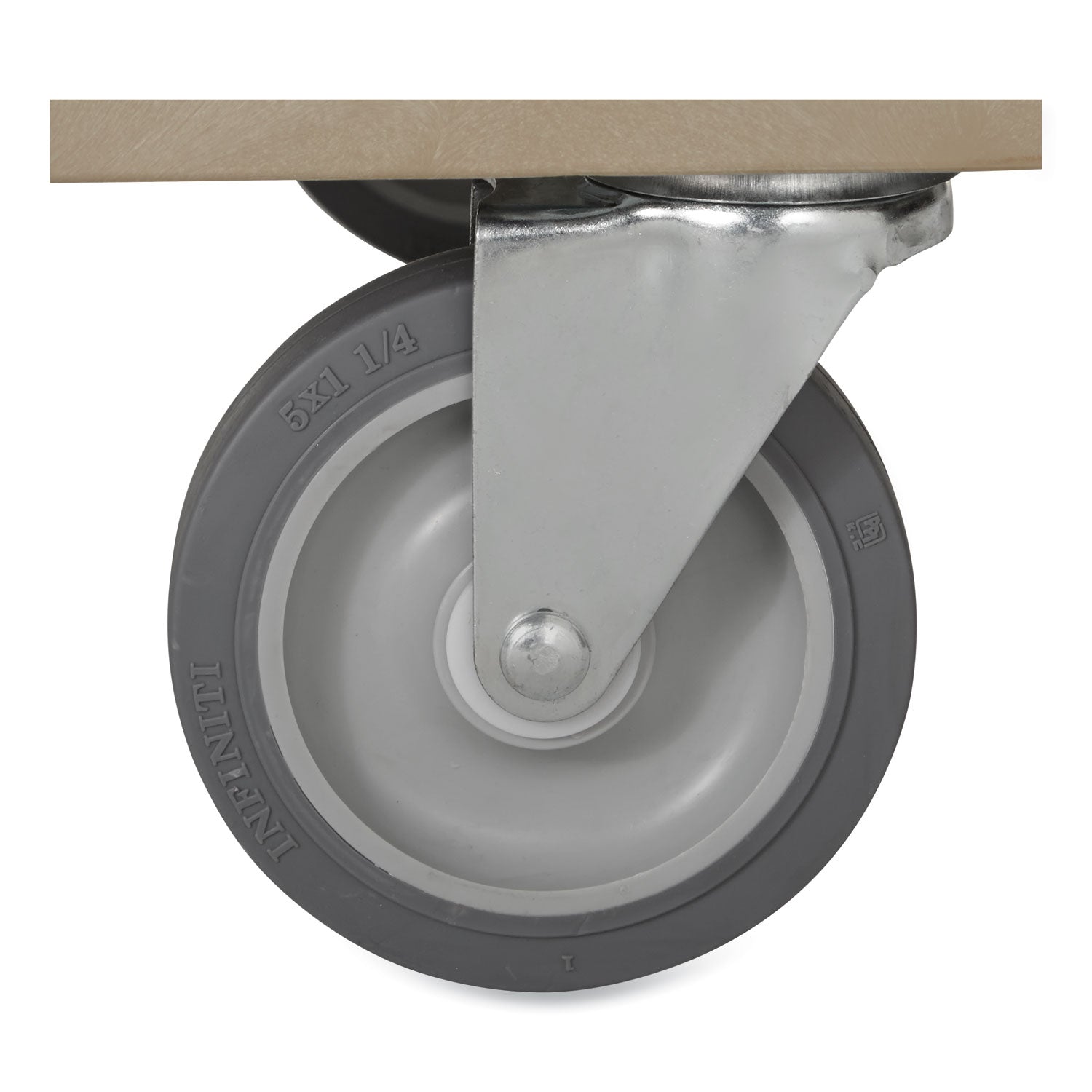 Rubbermaid® Commercial Flat Shelf Utility Cart, Plastic, 2 Shelves, 500 lb Capacity, 25.25" x 44" x 38.13", Black