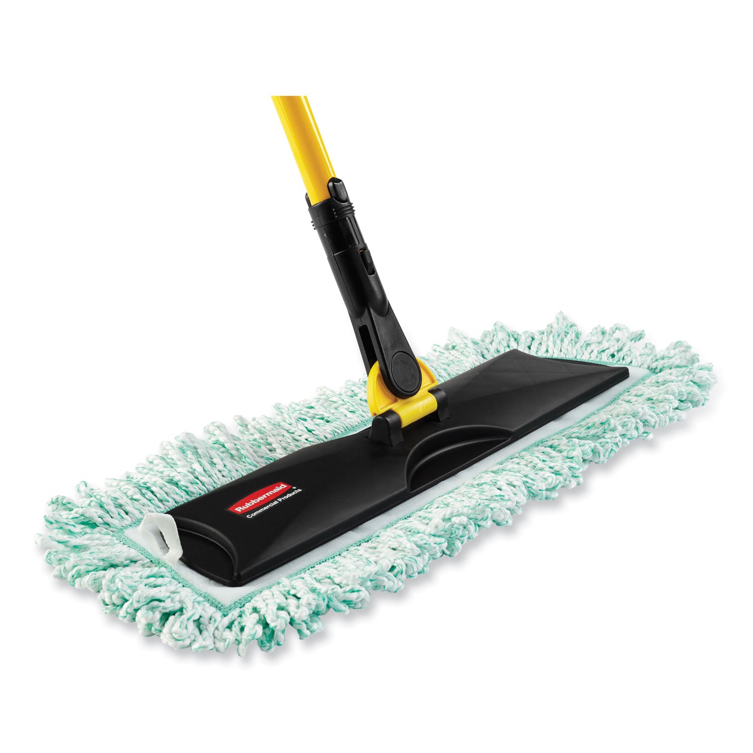 Rubbermaid® Commercial HYGEN™ Hygen Dust Mop Heads With Fringe, Green, 60 In., Microfiber, Cut-End
