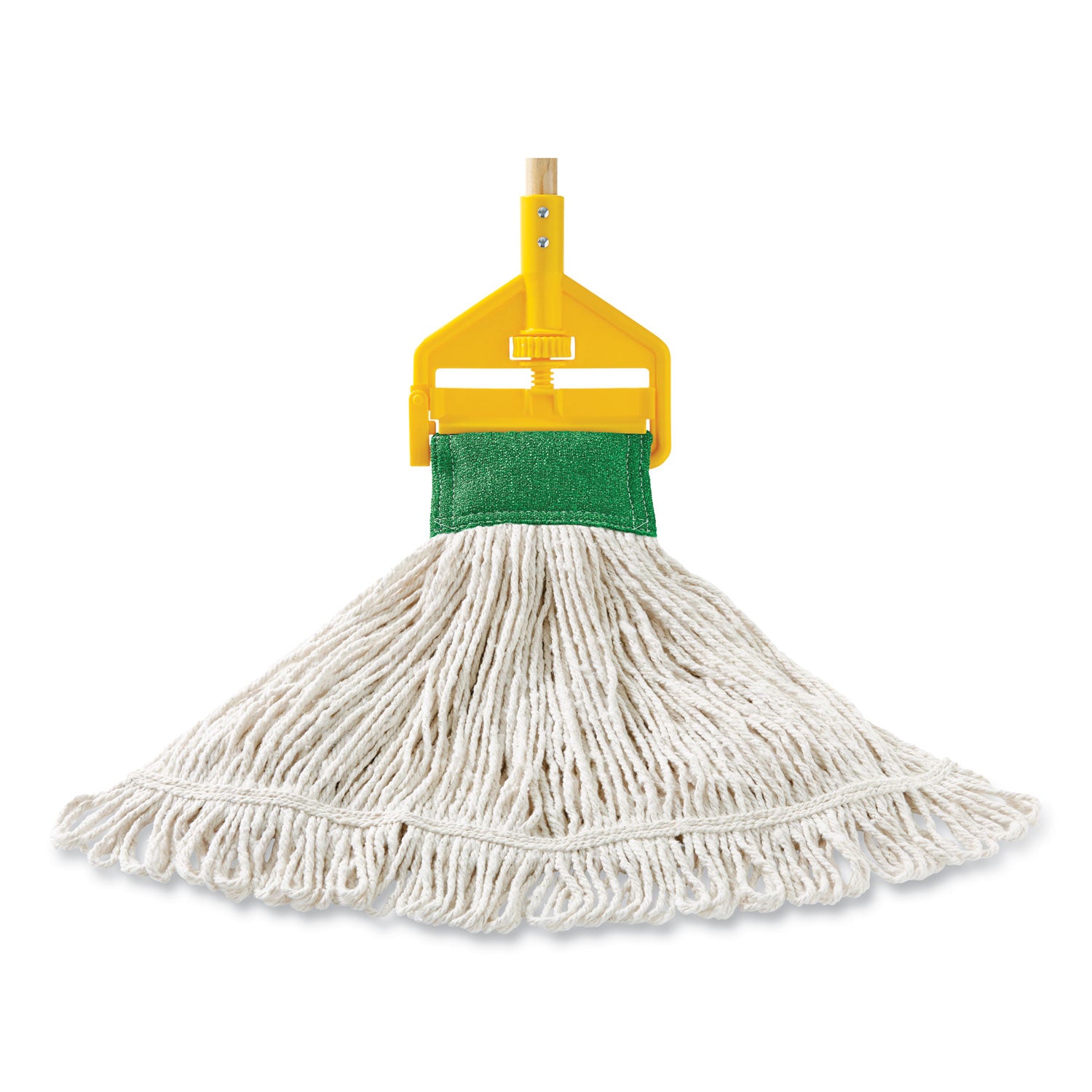 Rubbermaid® Commercial Super Stitch Blend Mop Head, Large, Cotton/synthetic, White, 6/carton