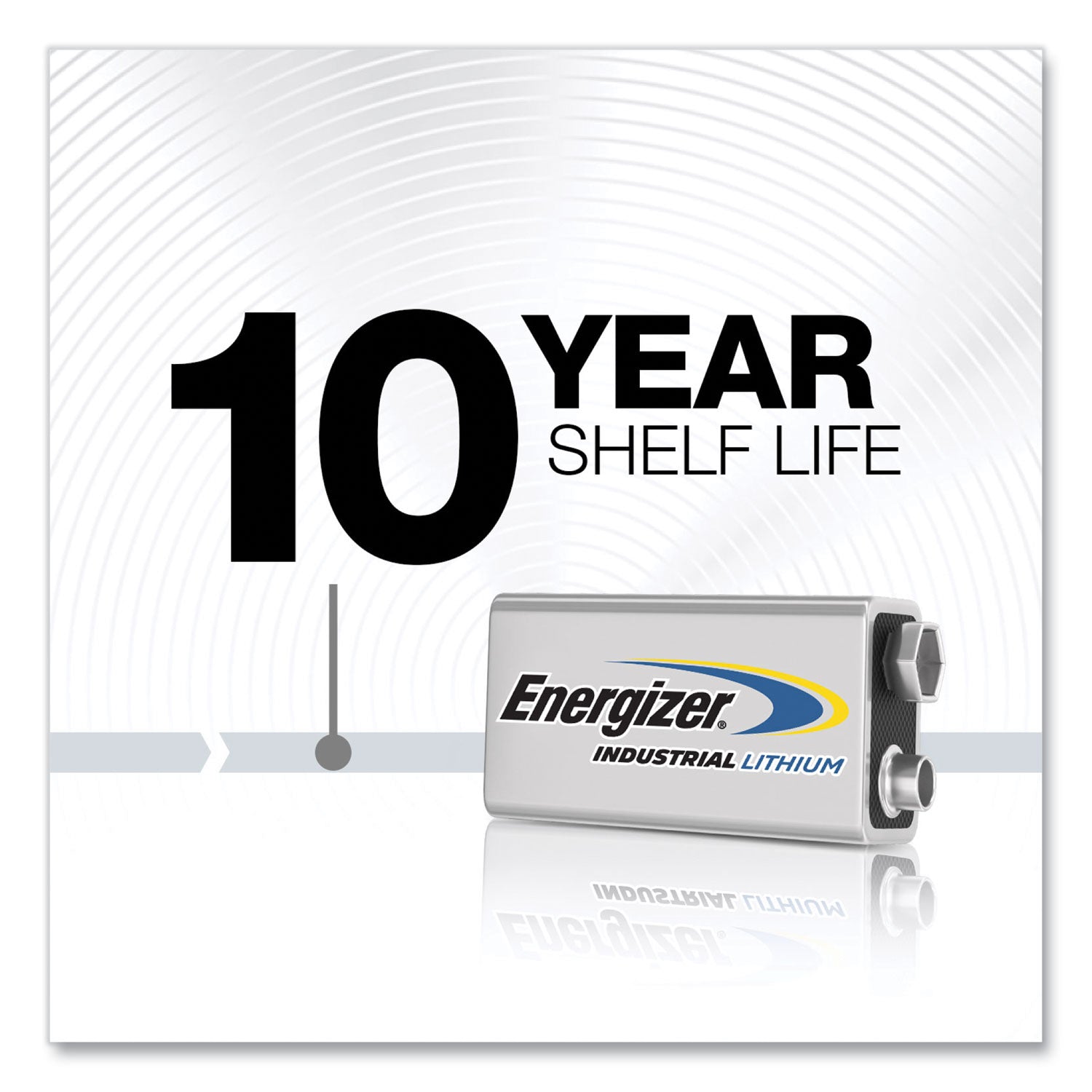 Energizer® Industrial Lithium 9v Battery, 9 V, 12/box