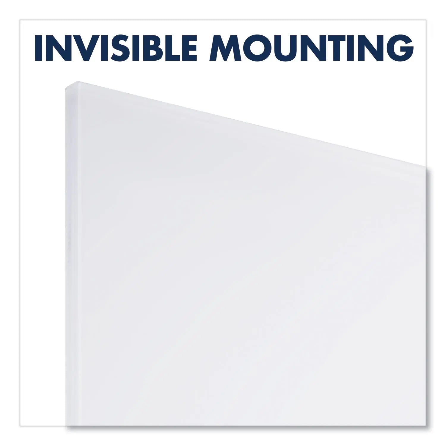InvisaMount Vertical Magnetic Glass Dry-Erase Boards, 28 x 50, White Surface Quartet® Flipcost